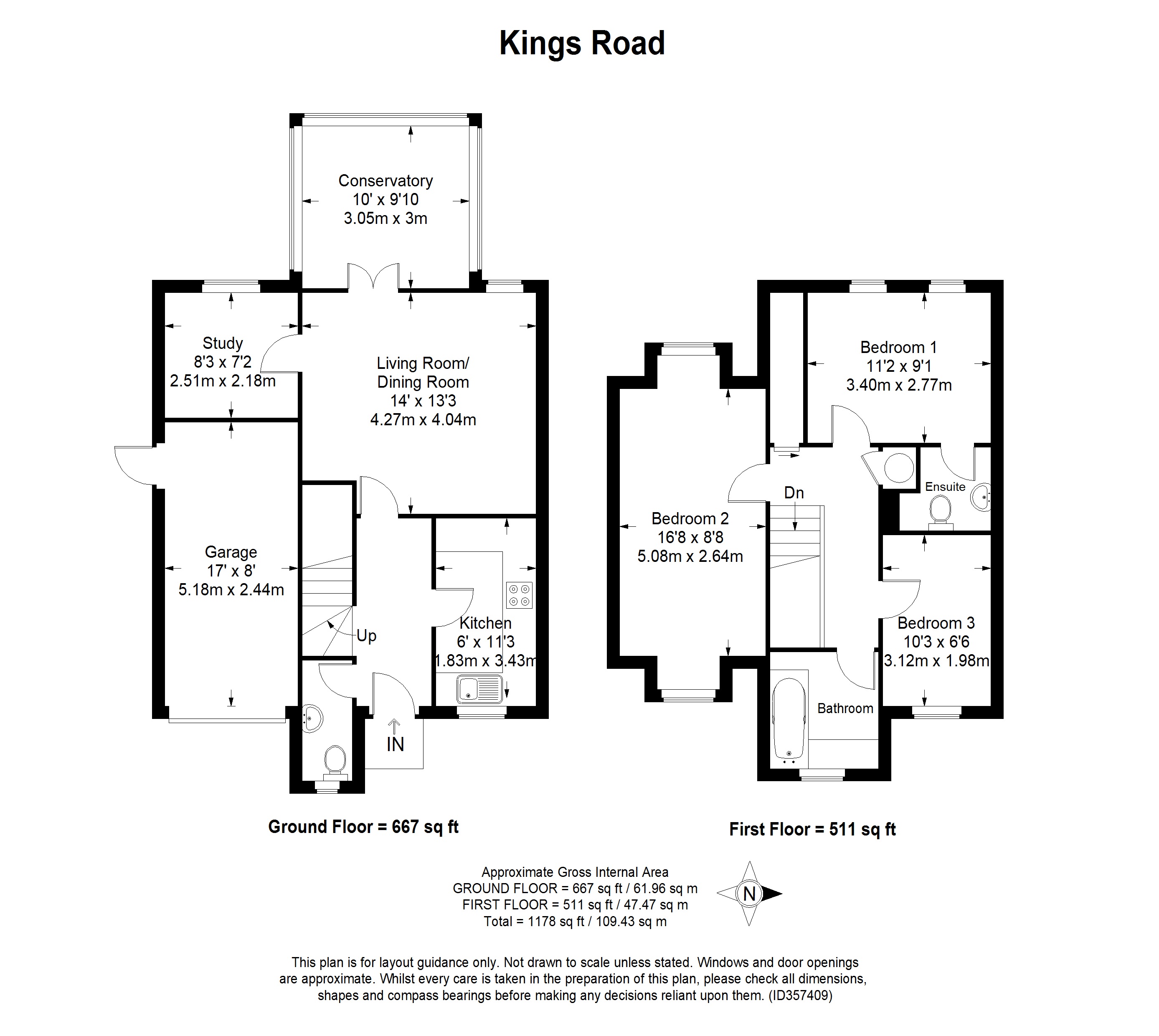 3 Bedrooms Detached house for sale in Kings Road, Egham TW20