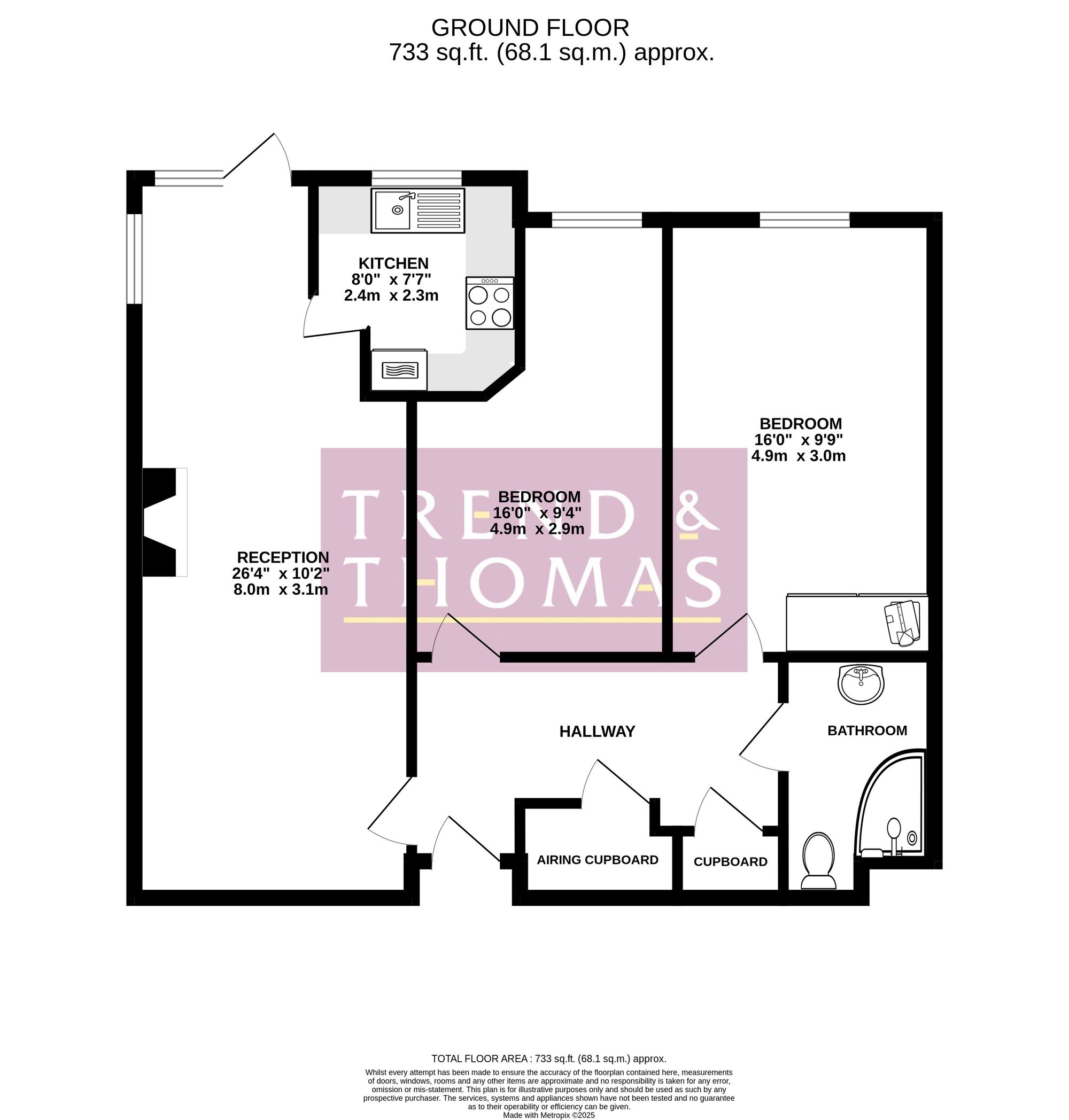 Flat 4, Middlemarch Lodge, Rickmansworth floorplan