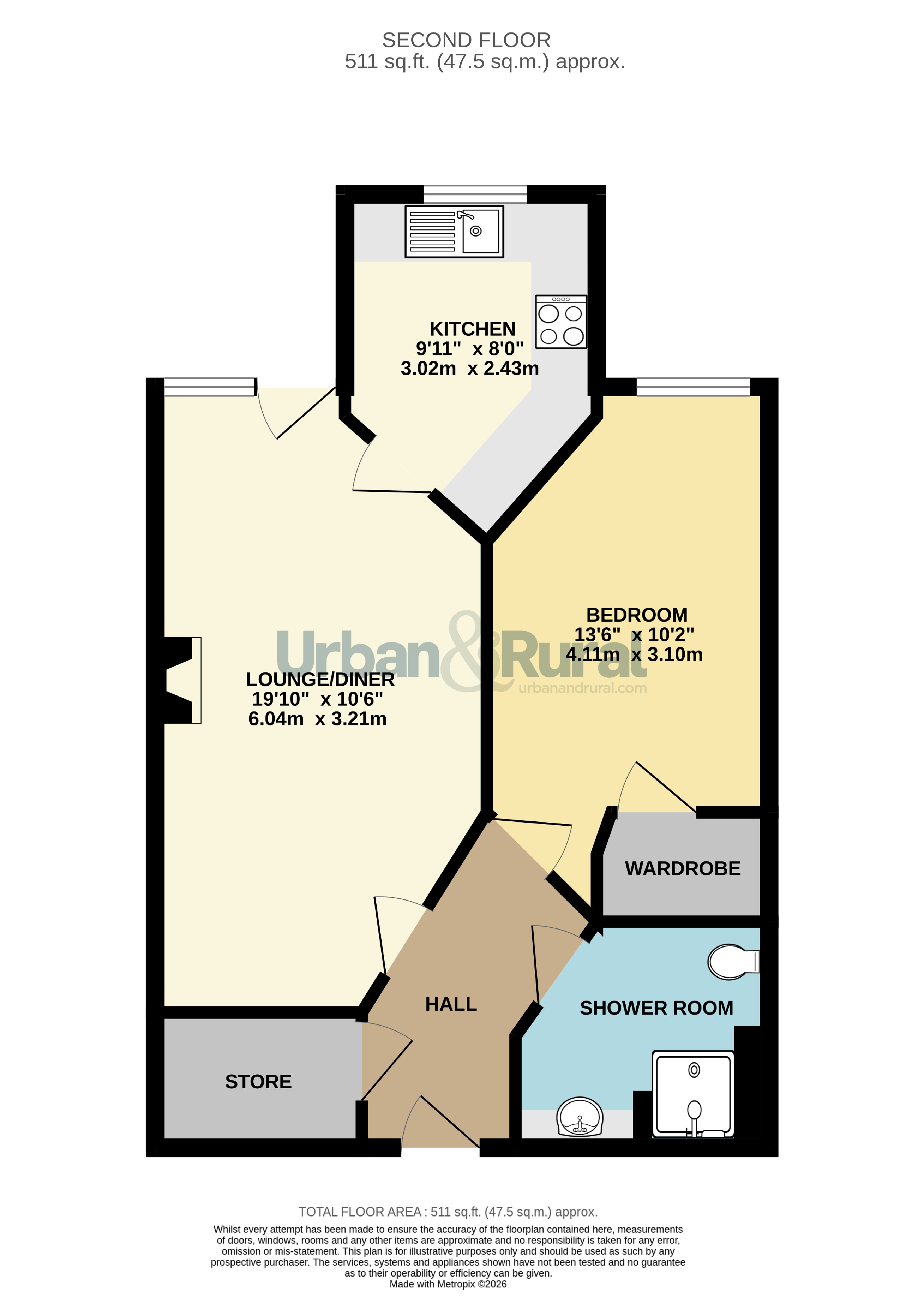 43 Oakhill Place,, High View, Bedfordshire floorplan