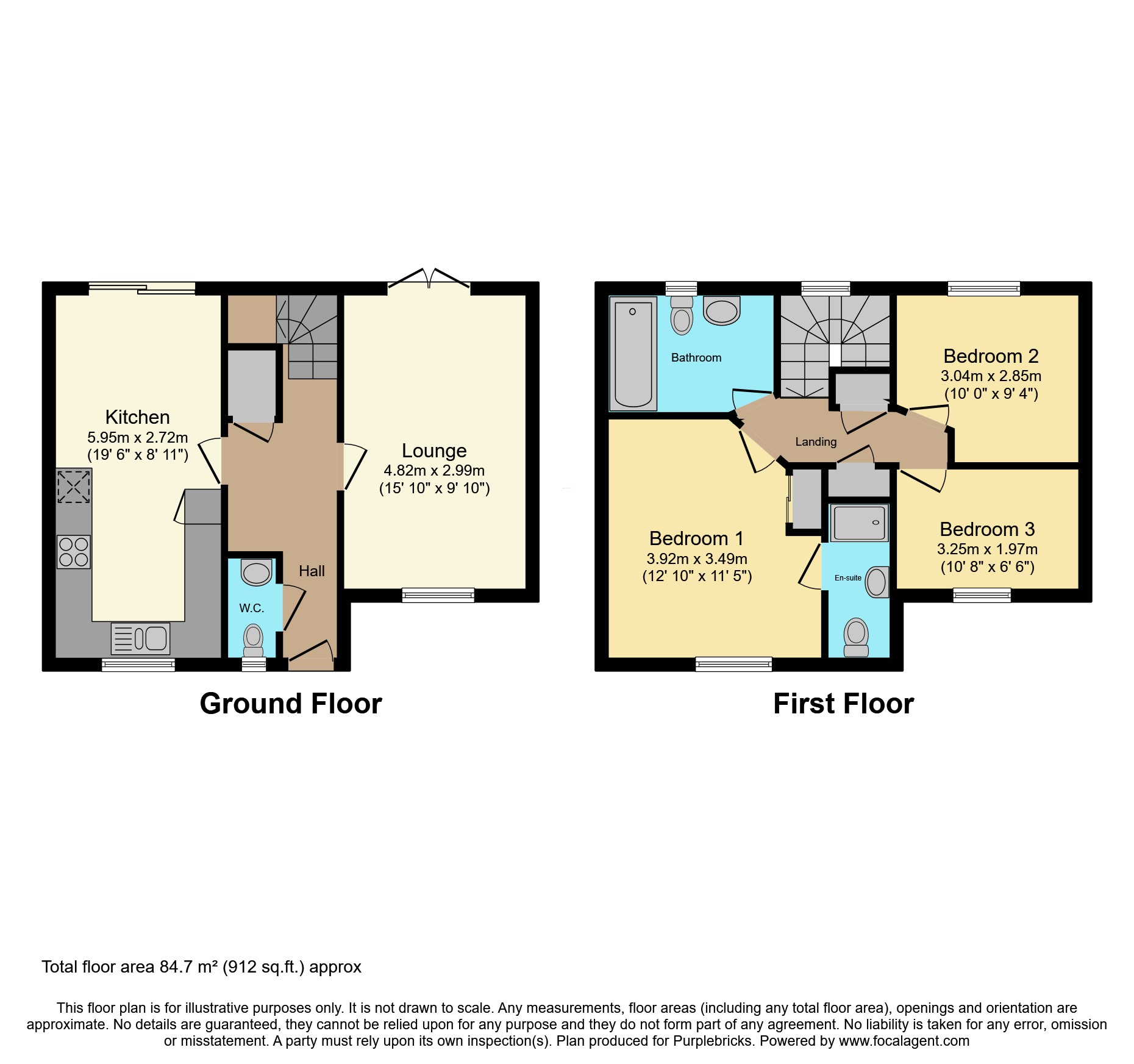 52, Mattravers Way, Taunton floorplan