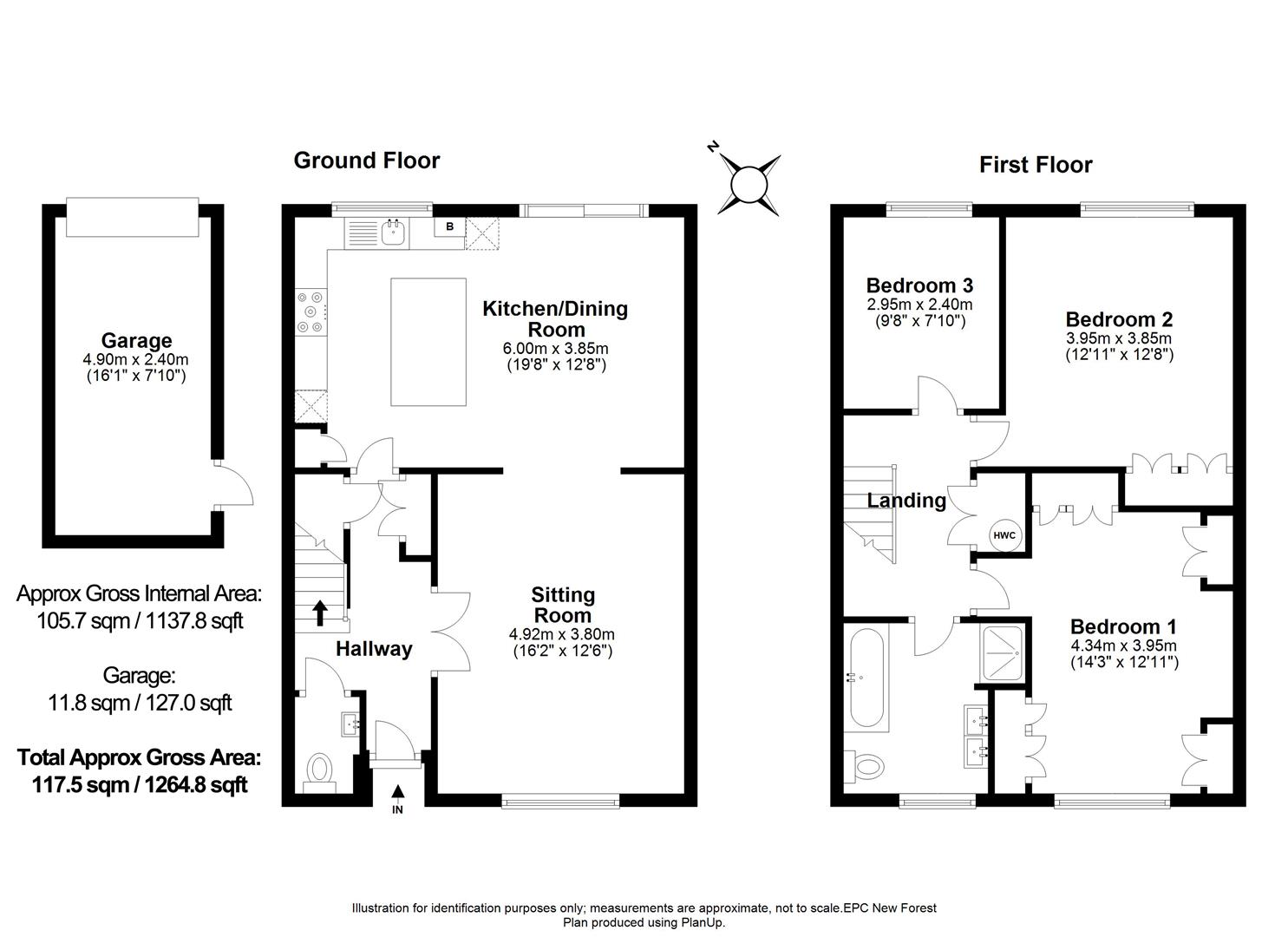 8, Grafton Gardens, Lymington floorplan