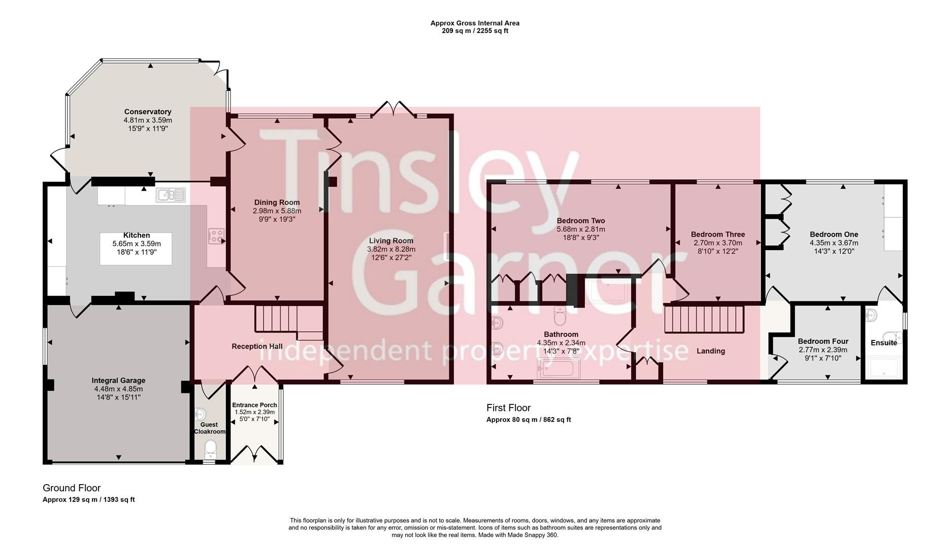 Brookside, Aston Lane, Stone floorplan