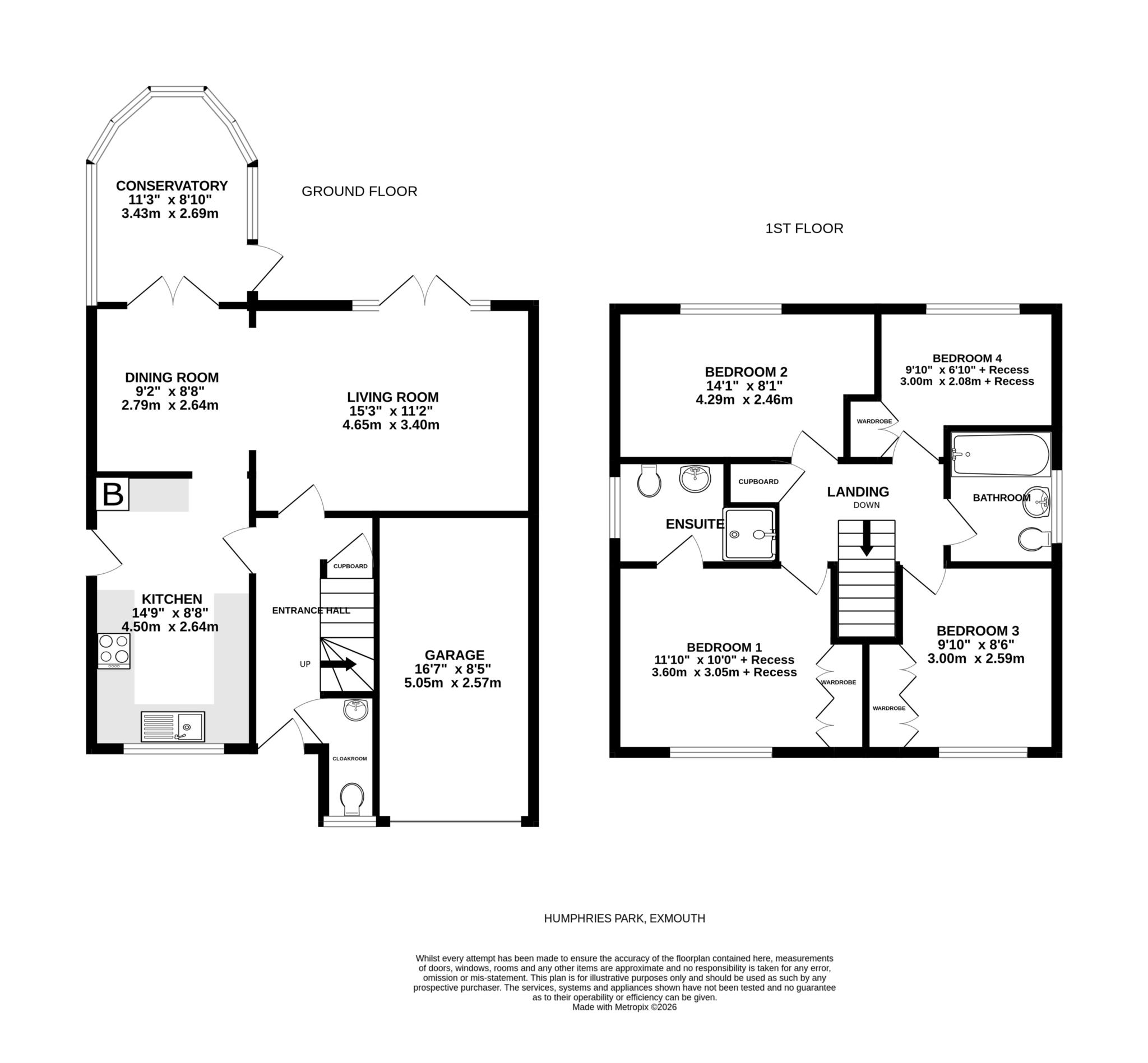 9, Humphries Park, Exmouth floorplan