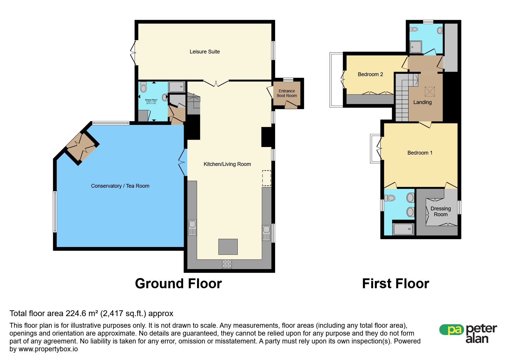 ., Green Dragon Cottage, Llancadle floorplan