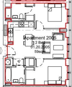 Michigan Towers, 2005, Michigan Avenue, Salford floorplan