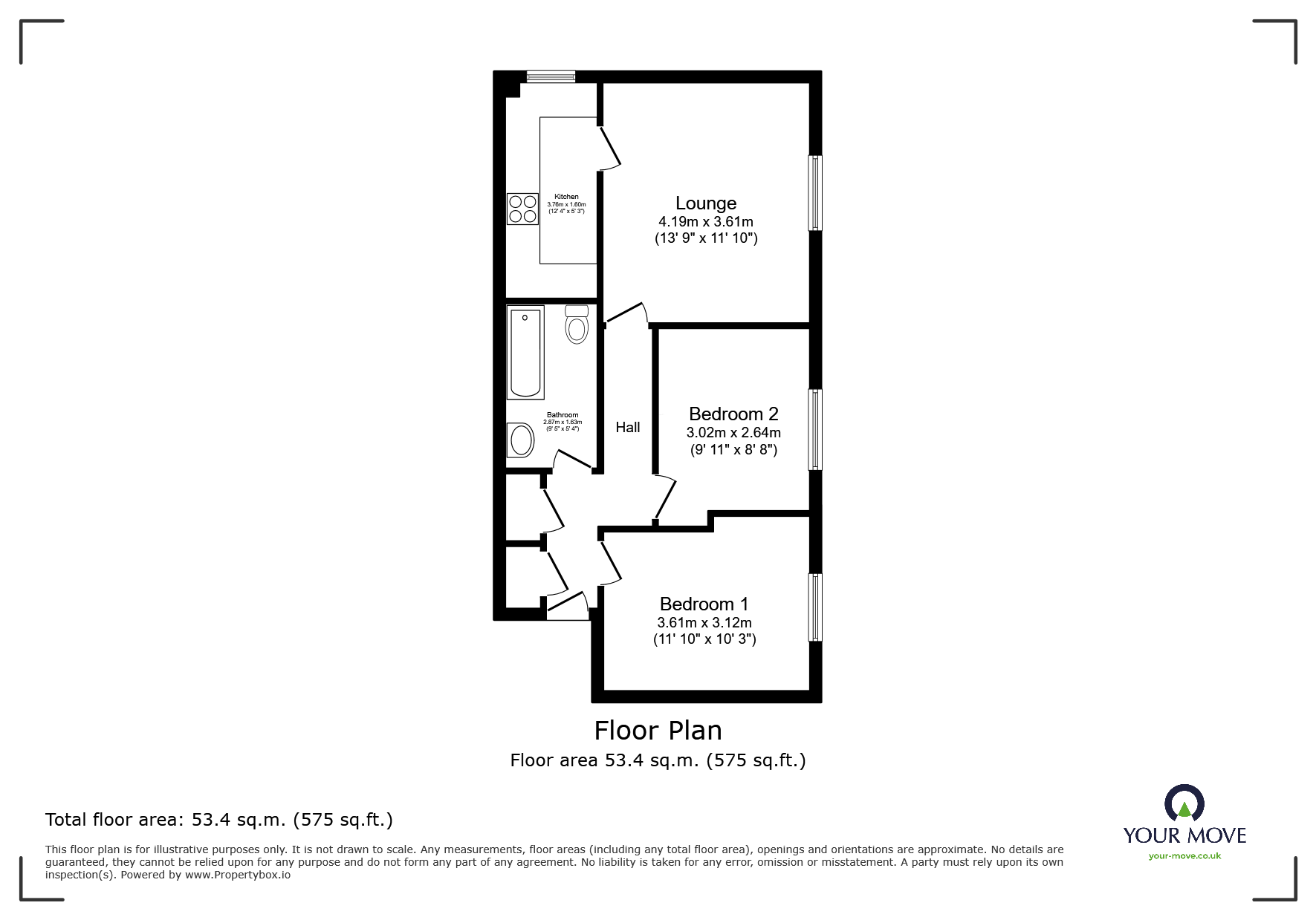 Flat 4, 364, Birmingham New Road, West Midlands floorplan