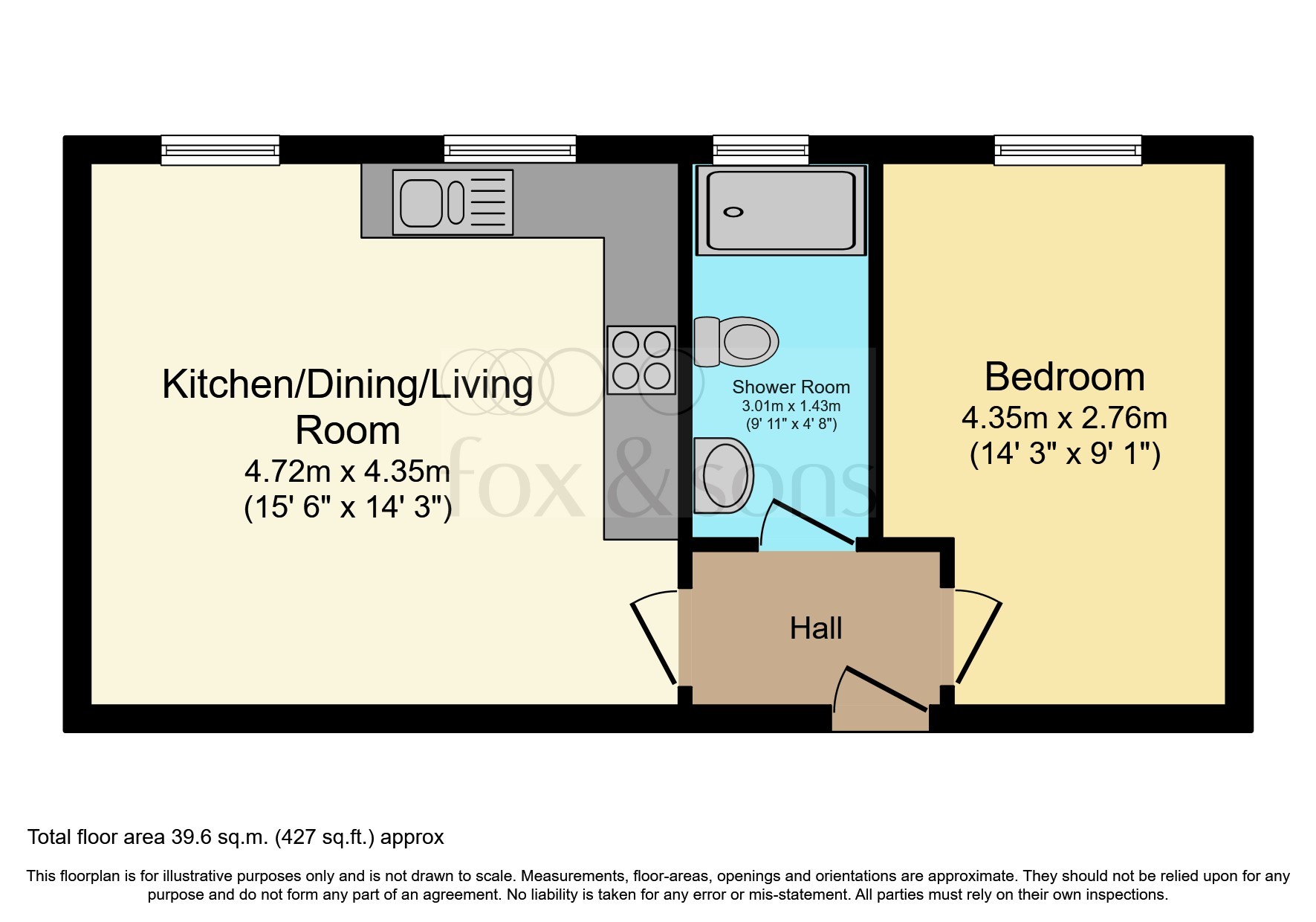 Flat 8 Solitaire House, 54, Upperton Road, Eastbourne floorplan