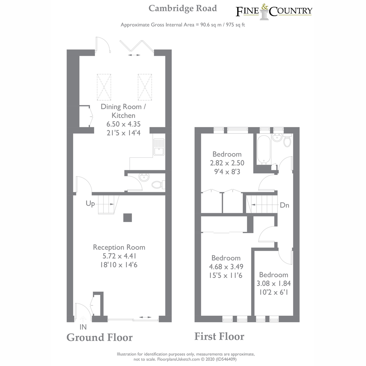 Cambridge Road, East Twickenham TW1, 3 bedroom terraced house to rent