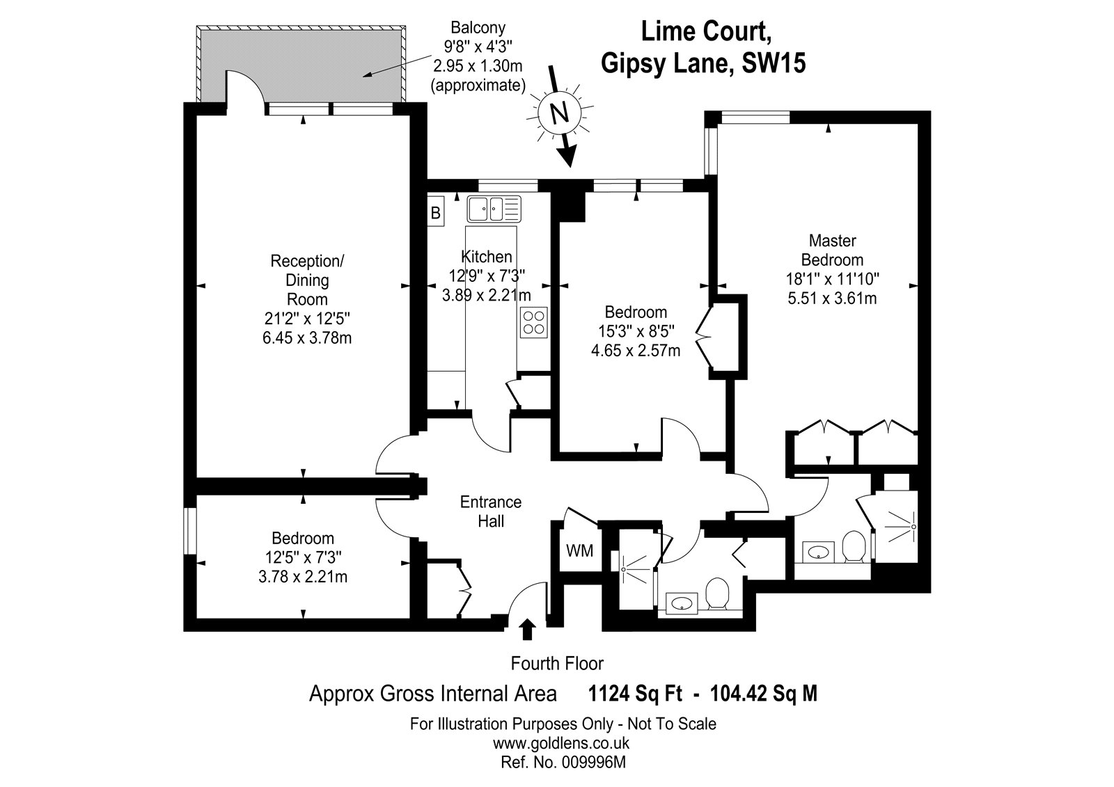 3 Bedrooms Flat to rent in Lime Court, 2 Gipsy Lane, Putney, London SW15
