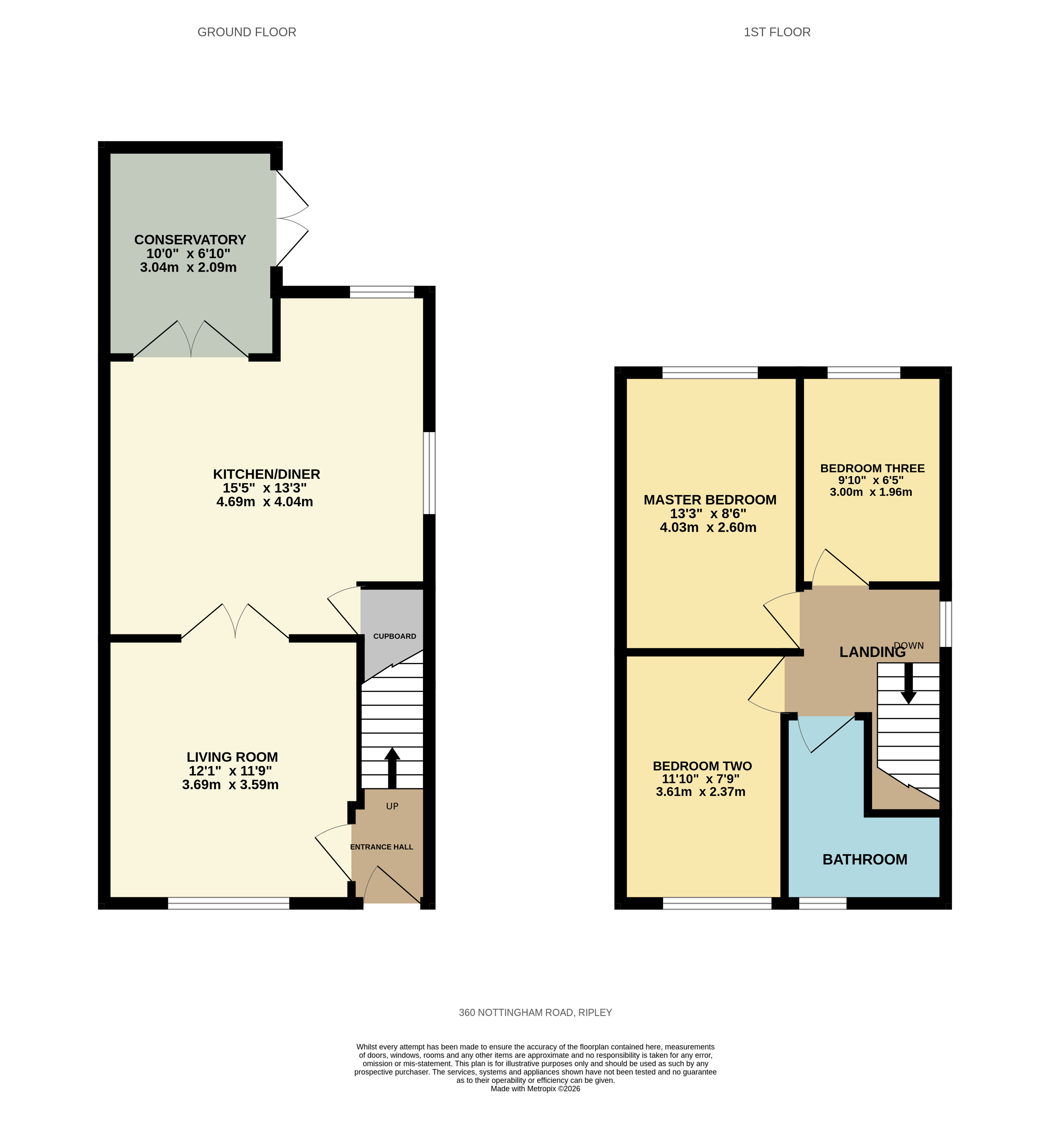 360, Nottingham Road, Ripley floorplan