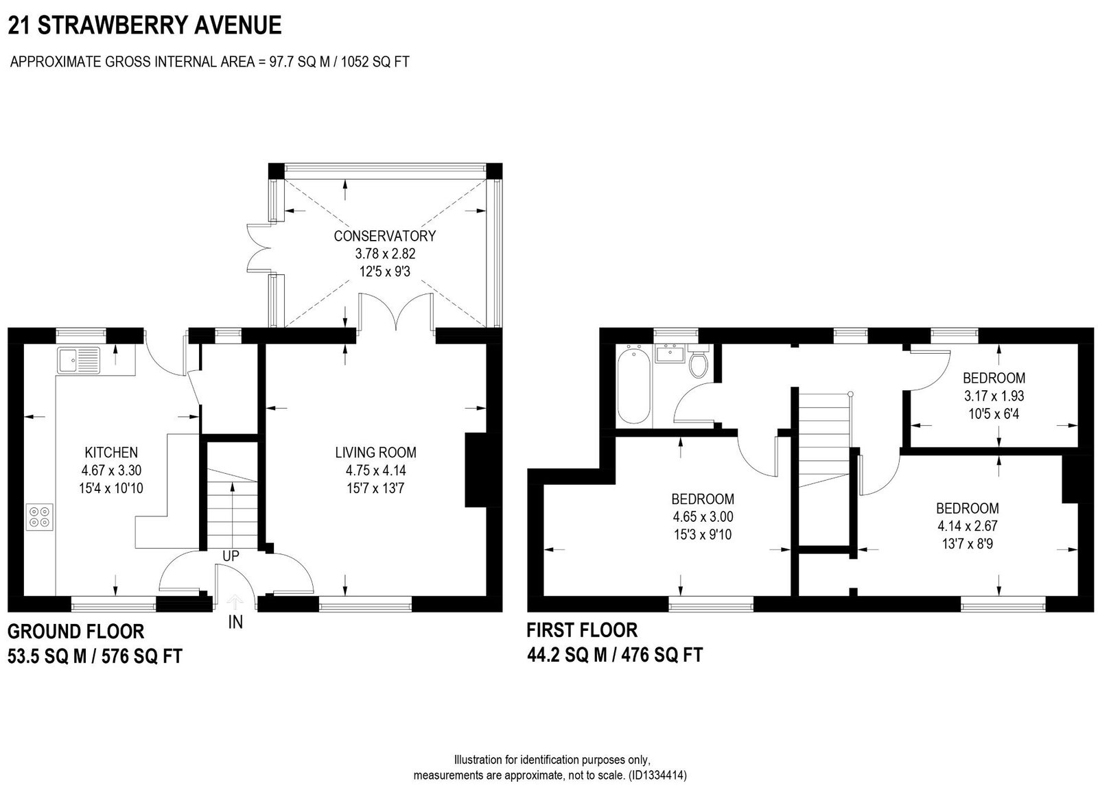 21, Strawberry Avenue, Sheffield floorplan
