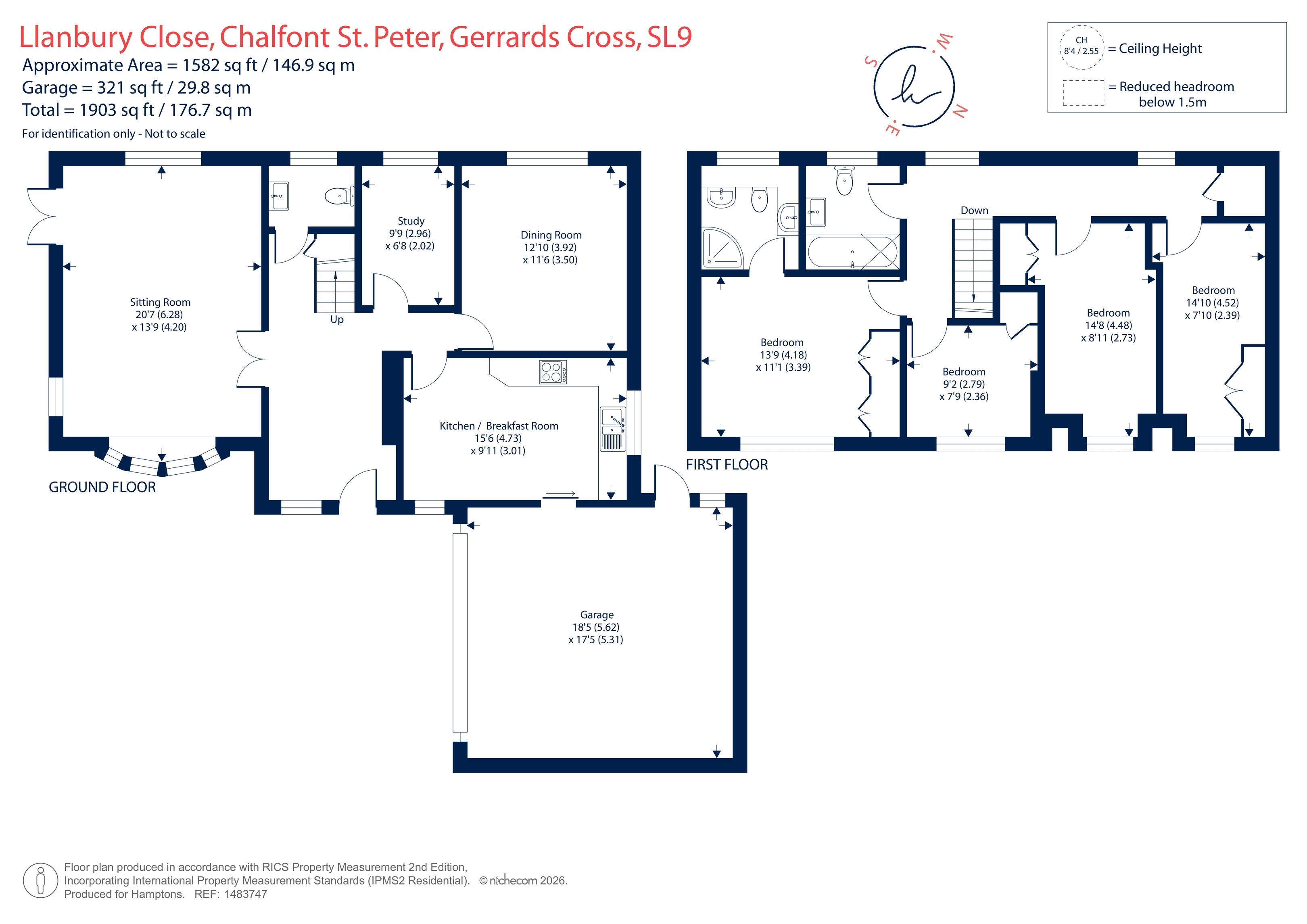 Whitestones, 8, Llanbury Close, Gerrards Cross floorplan