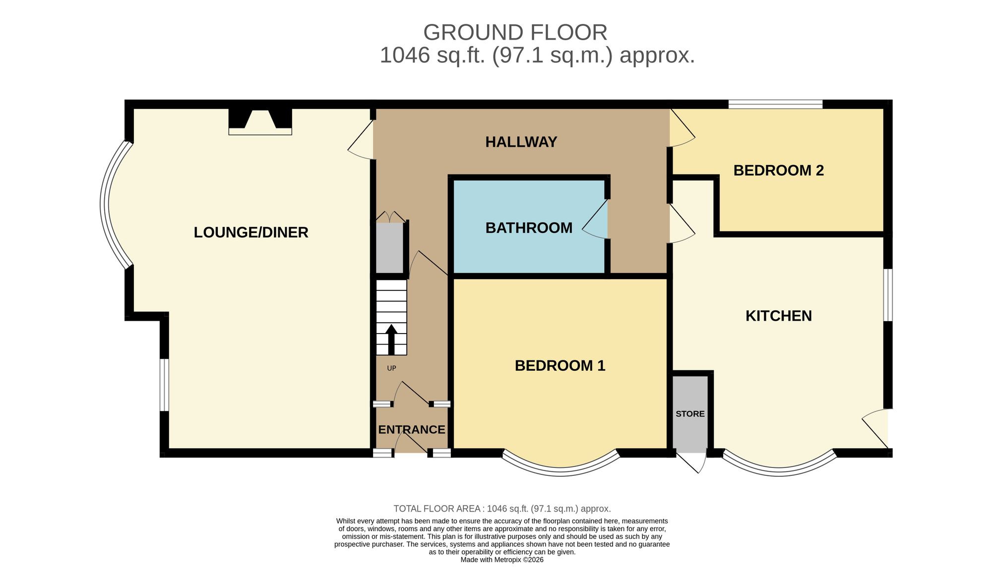 Flat 2, Cherry Court, Scarborough floorplan
