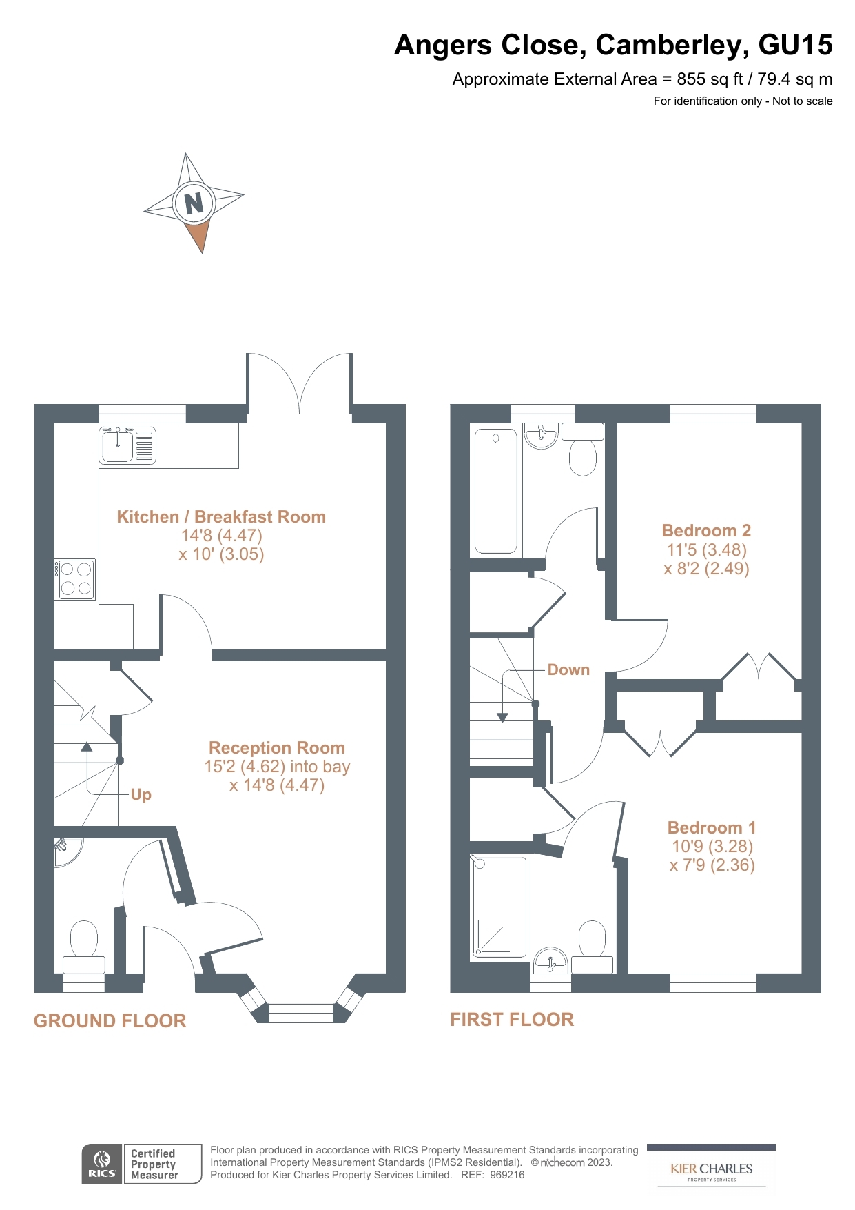 10, Angers Close, Surrey floorplan