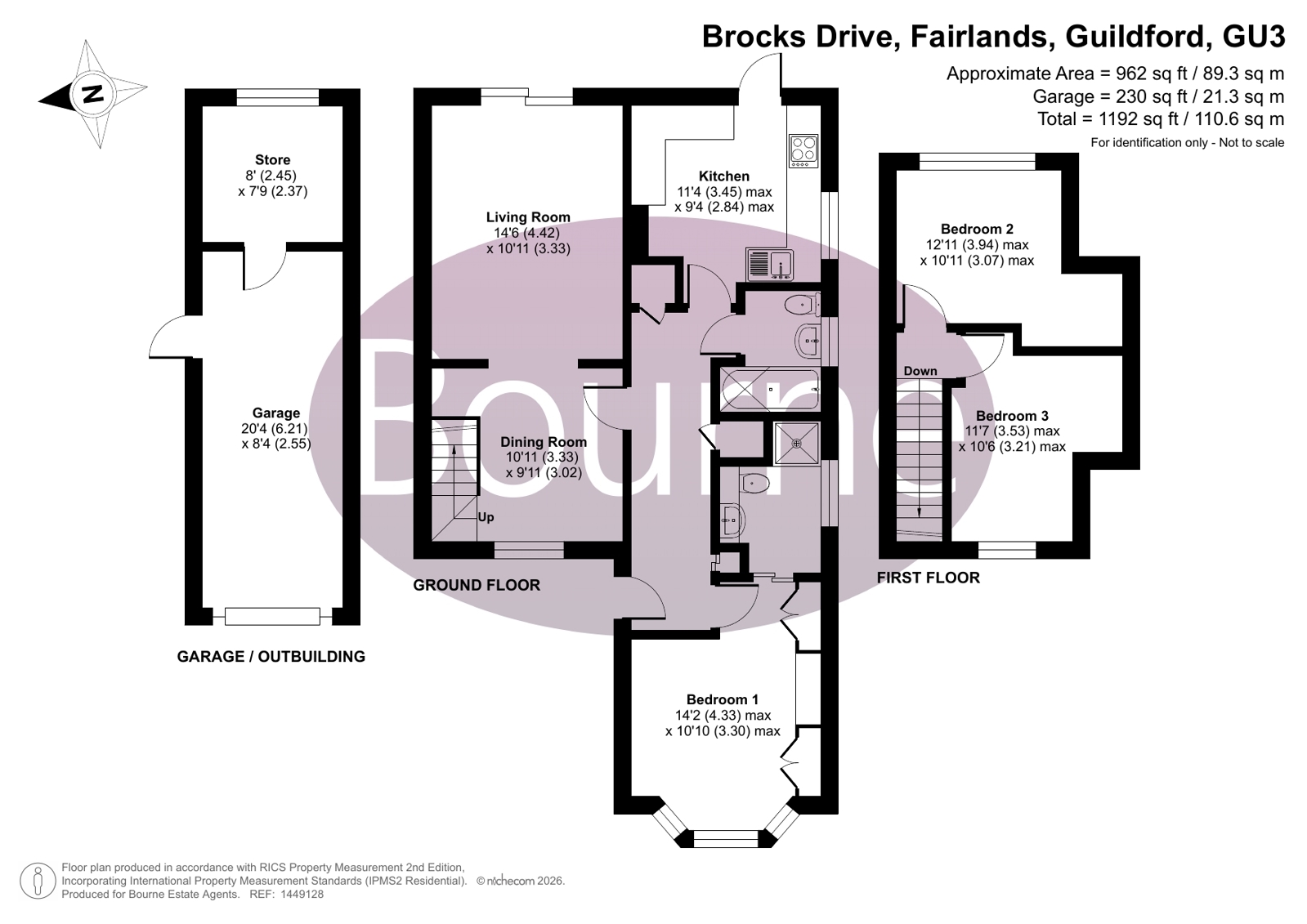 83, Brocks Drive, Guildford floorplan