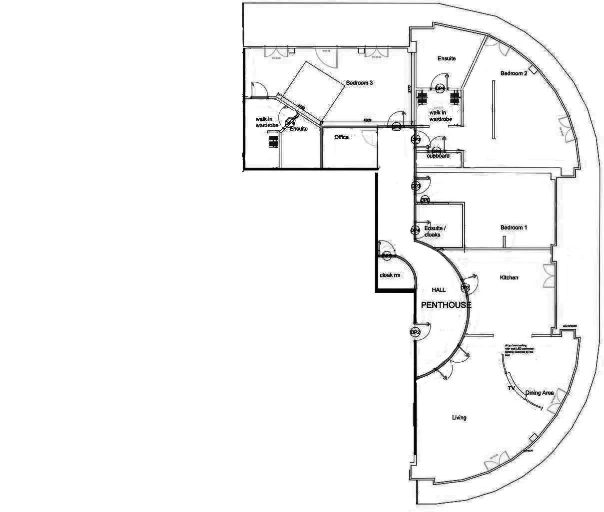 1202 Marco Island, Huntingdon Street, Nottingham floorplan