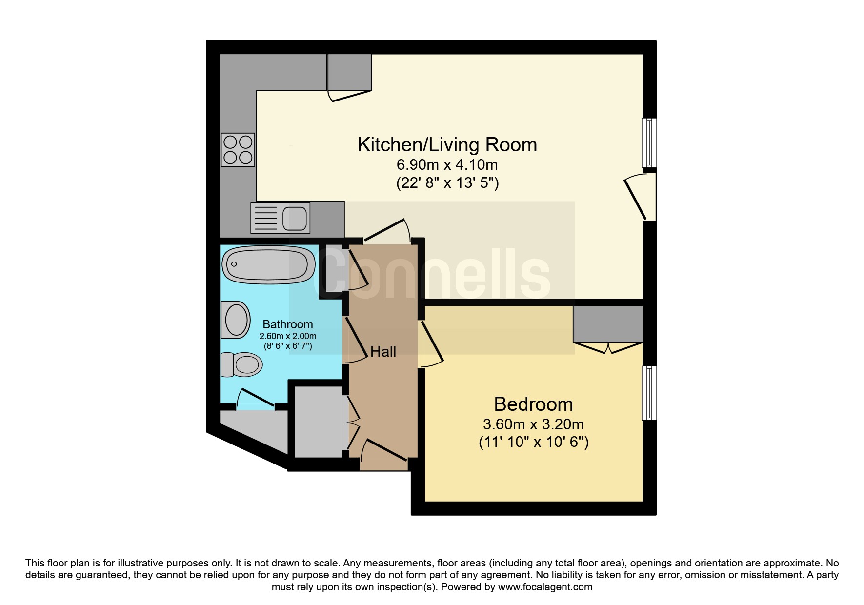 Flat 4, Aldborough House, Grant Road, Harrow floorplan