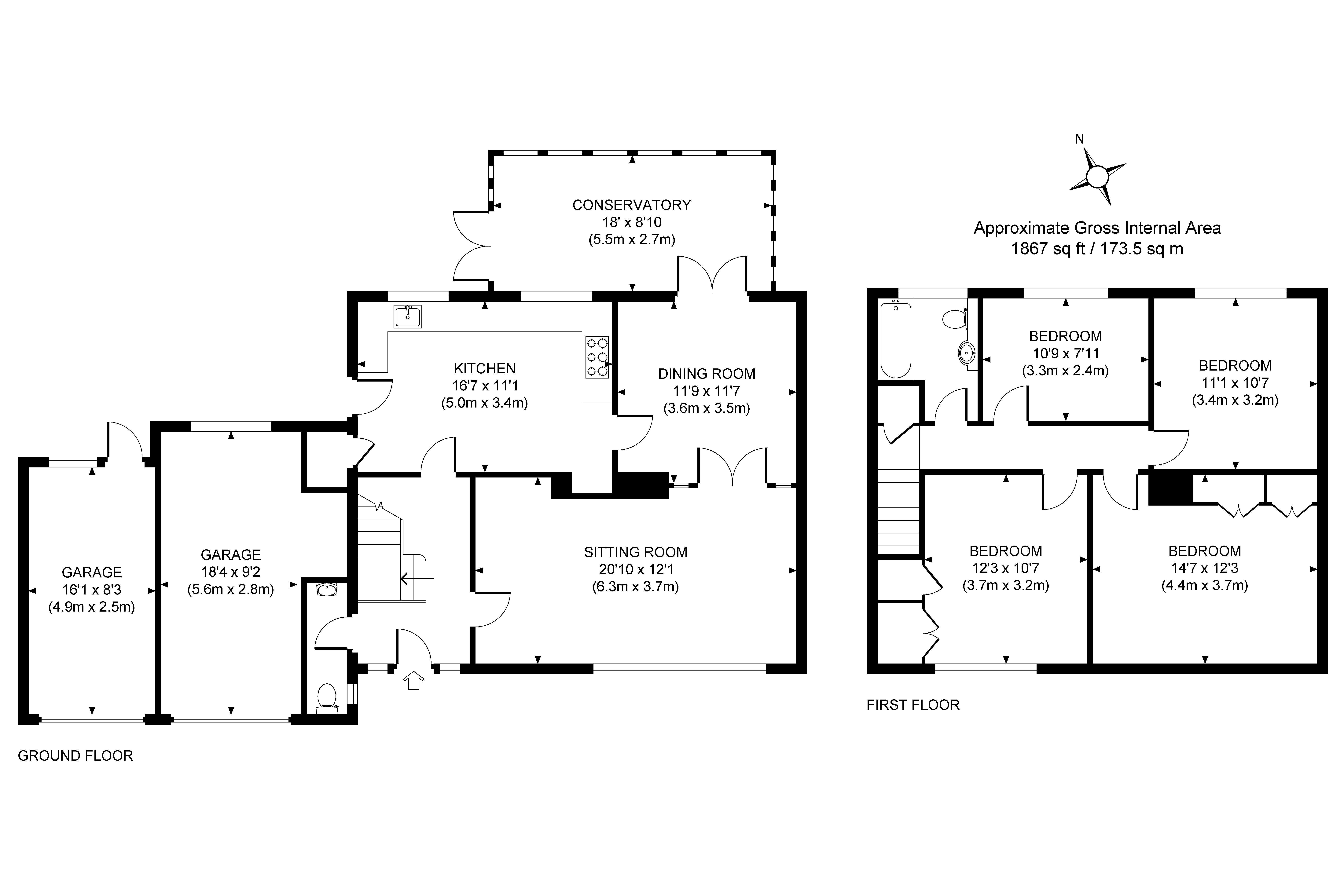 4 Bedrooms Detached house for sale in Horsell, Woking, Surrey GU21