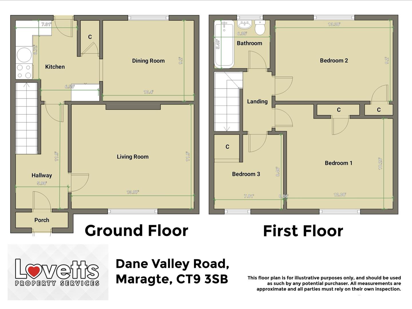 156, Dane Valley Road, Margate floorplan