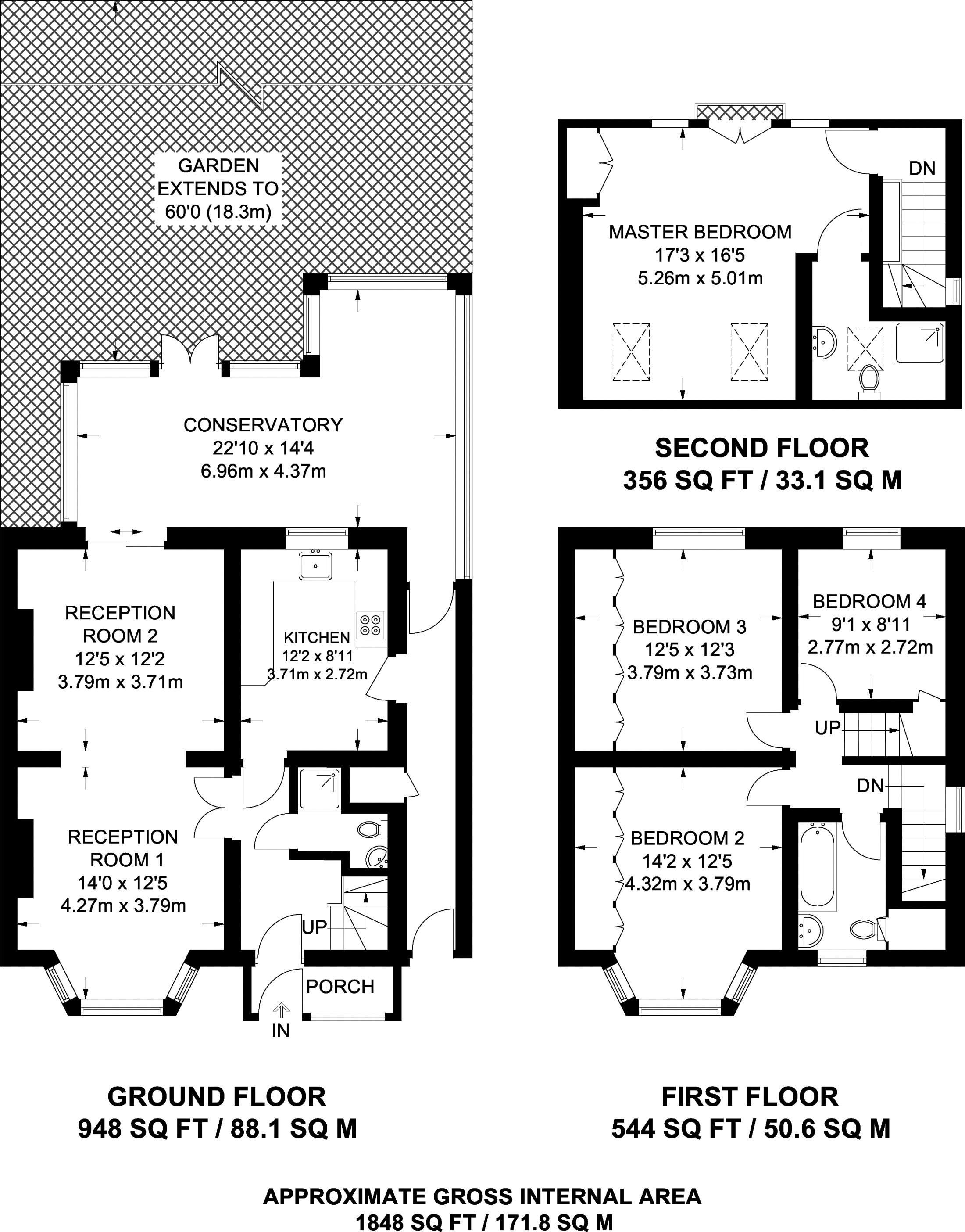 4 Bedrooms  to rent in The Vale, Golders Green NW11