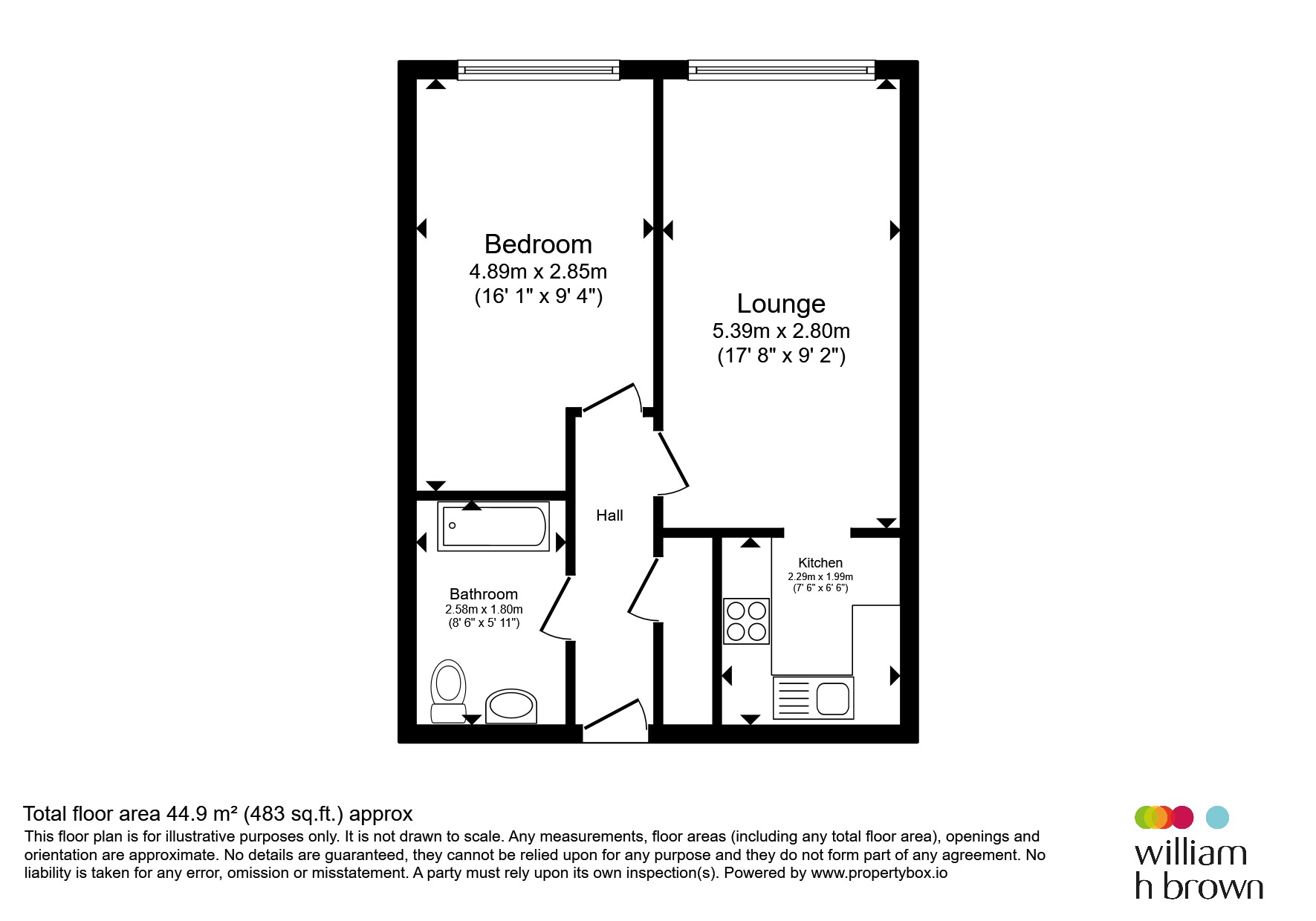 Flat 88, Stanford House, Princess Margaret Road, Tilbury floorplan