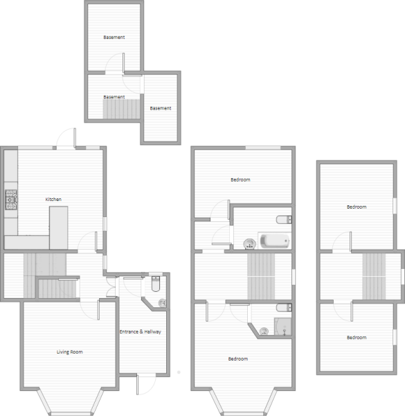 4 Bedrooms Semi-detached house for sale in Holmesdale Gardens, Hastings, East Sussex TN34