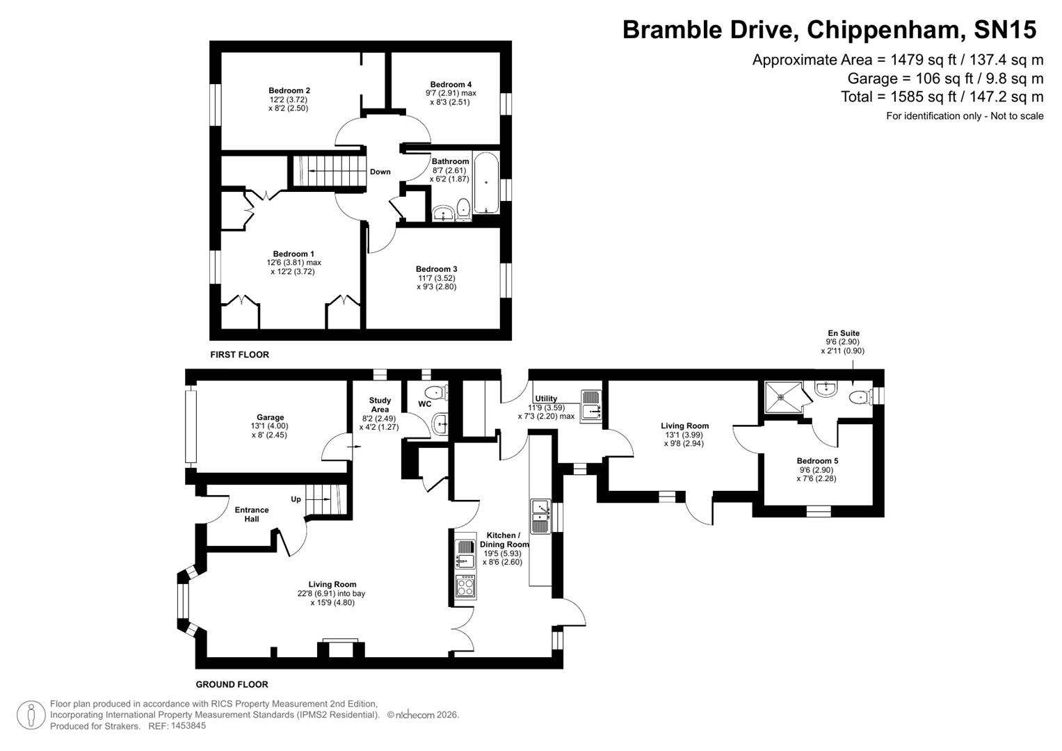 16, Bramble Drive, Chippenham floorplan