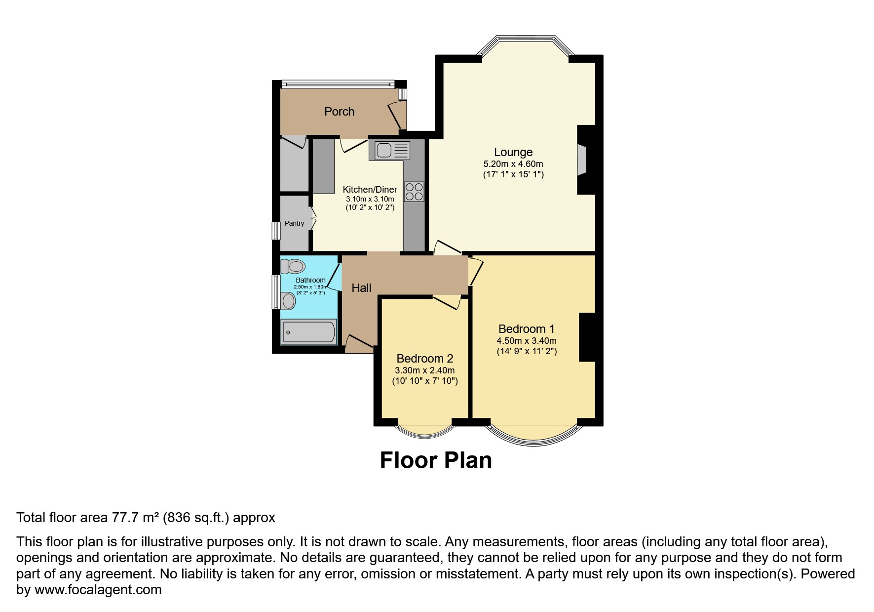 396, Halifax Road, Sheffield floorplan