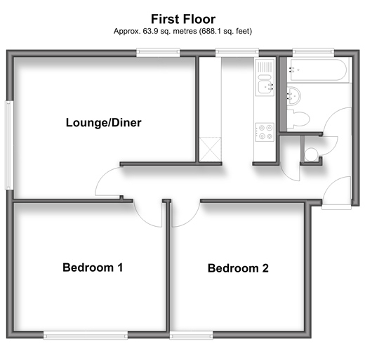 Maldon Road, Wallington floorplan