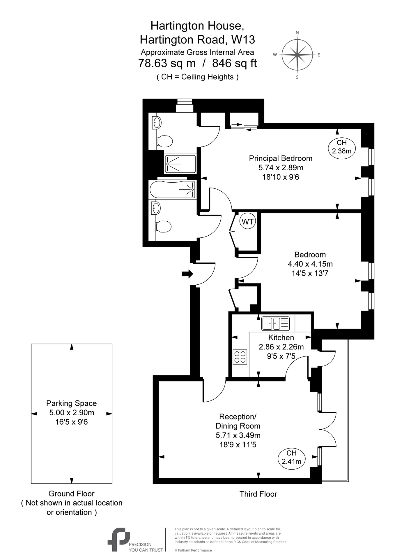 8 Hartington House, Ealing floorplan