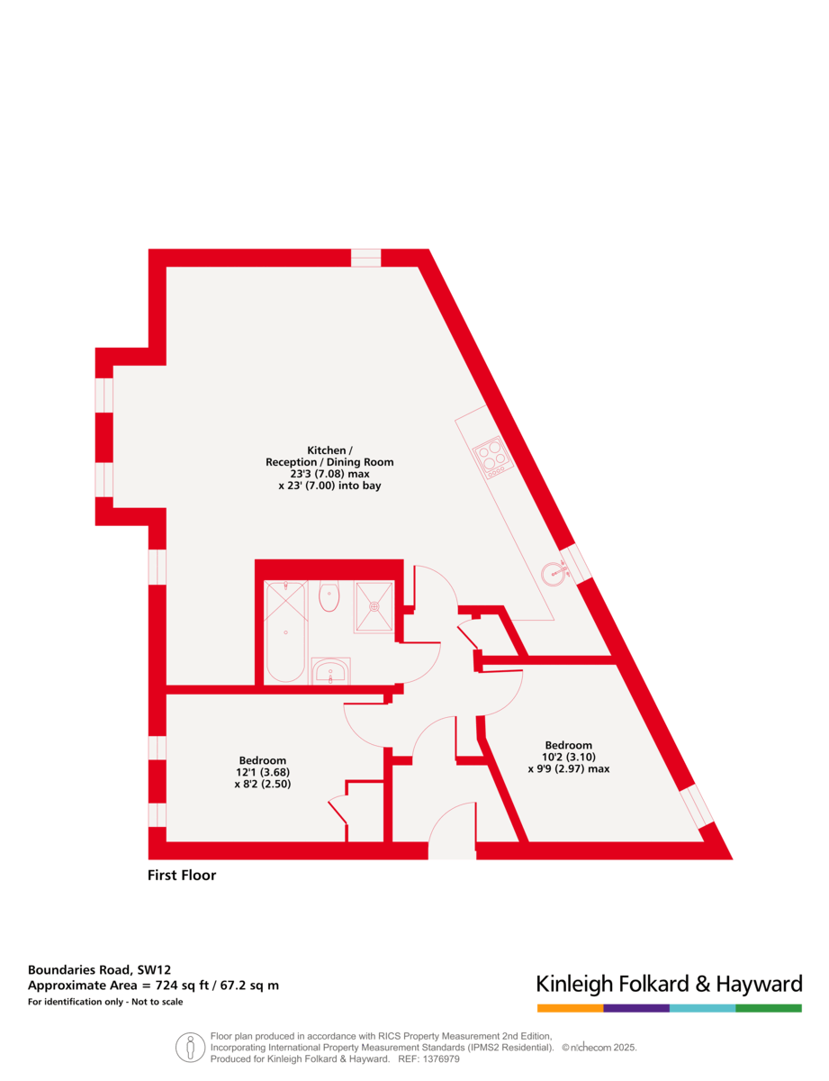 7 Kenmore House, 47B, Boundaries Road, London floorplan