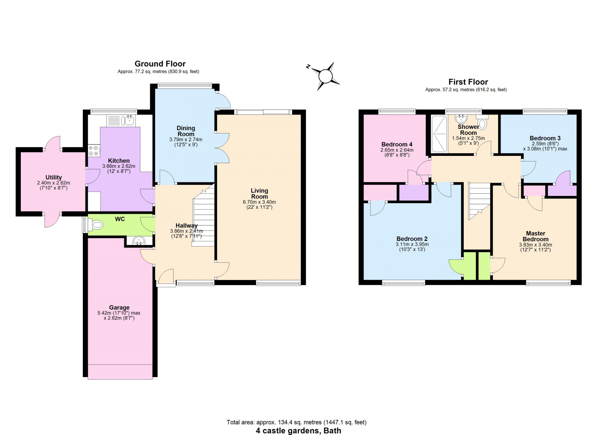 4 Bedrooms Detached house for sale in Castle Gardens, Bath BA2