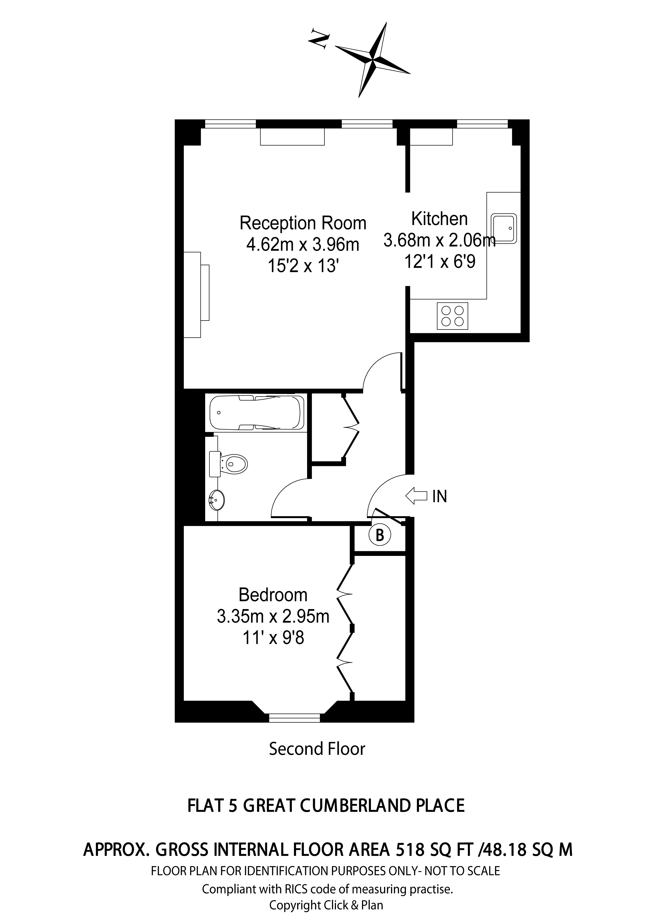 1 Bedrooms Flat to rent in Great Cumberland Place, London W1H