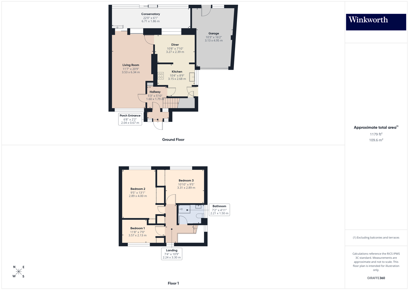77, Bush Grove, London floorplan