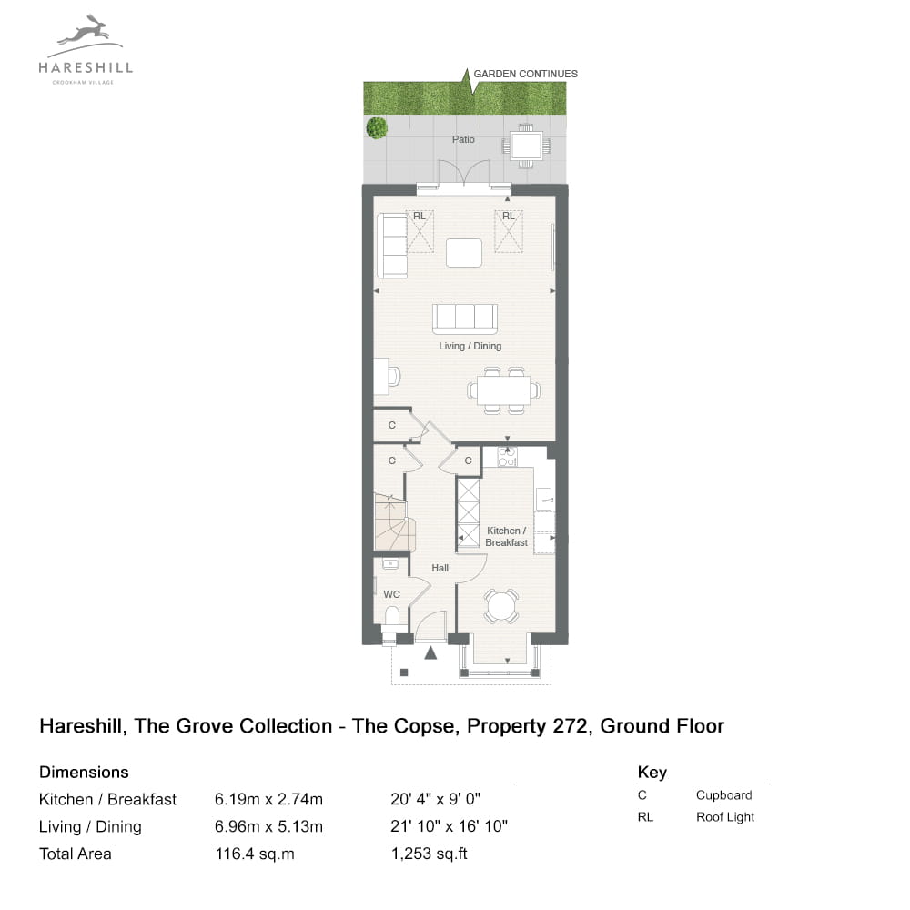 272, Crookham Village, Gu51 5El, Fleet floorplan