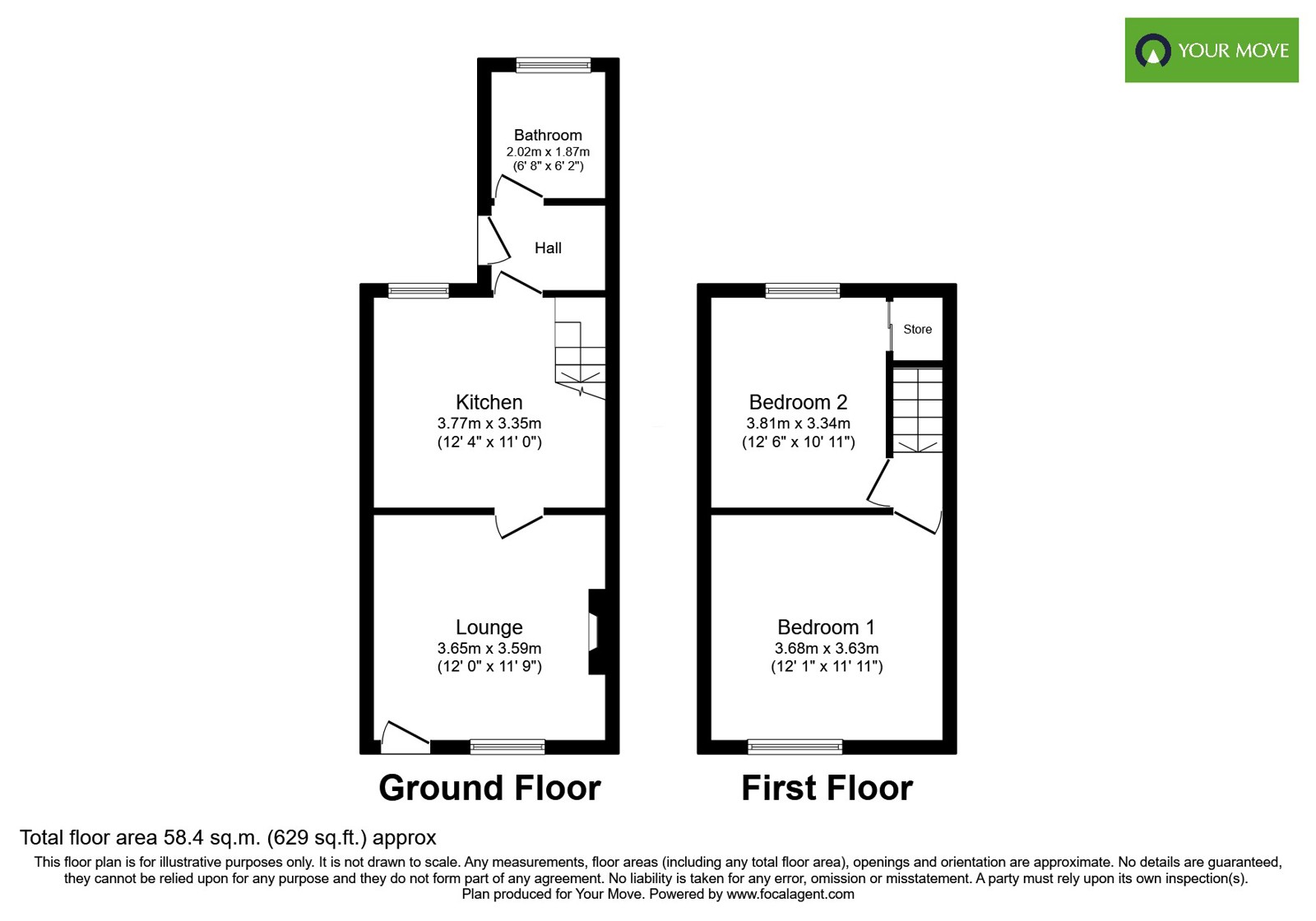 38, Balfour Street, Staffordshire floorplan