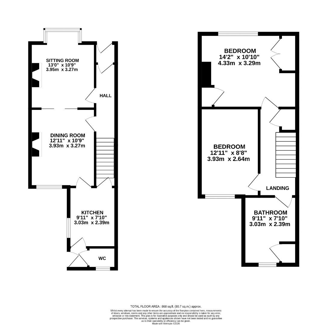 42, Church Road, Folkestone floorplan