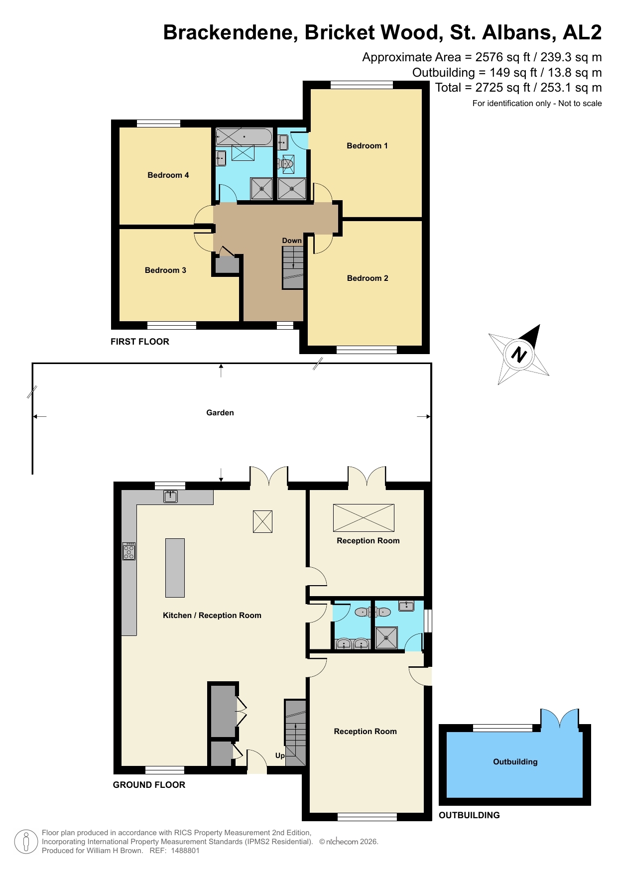 2, Brackendene, St. Albans floorplan