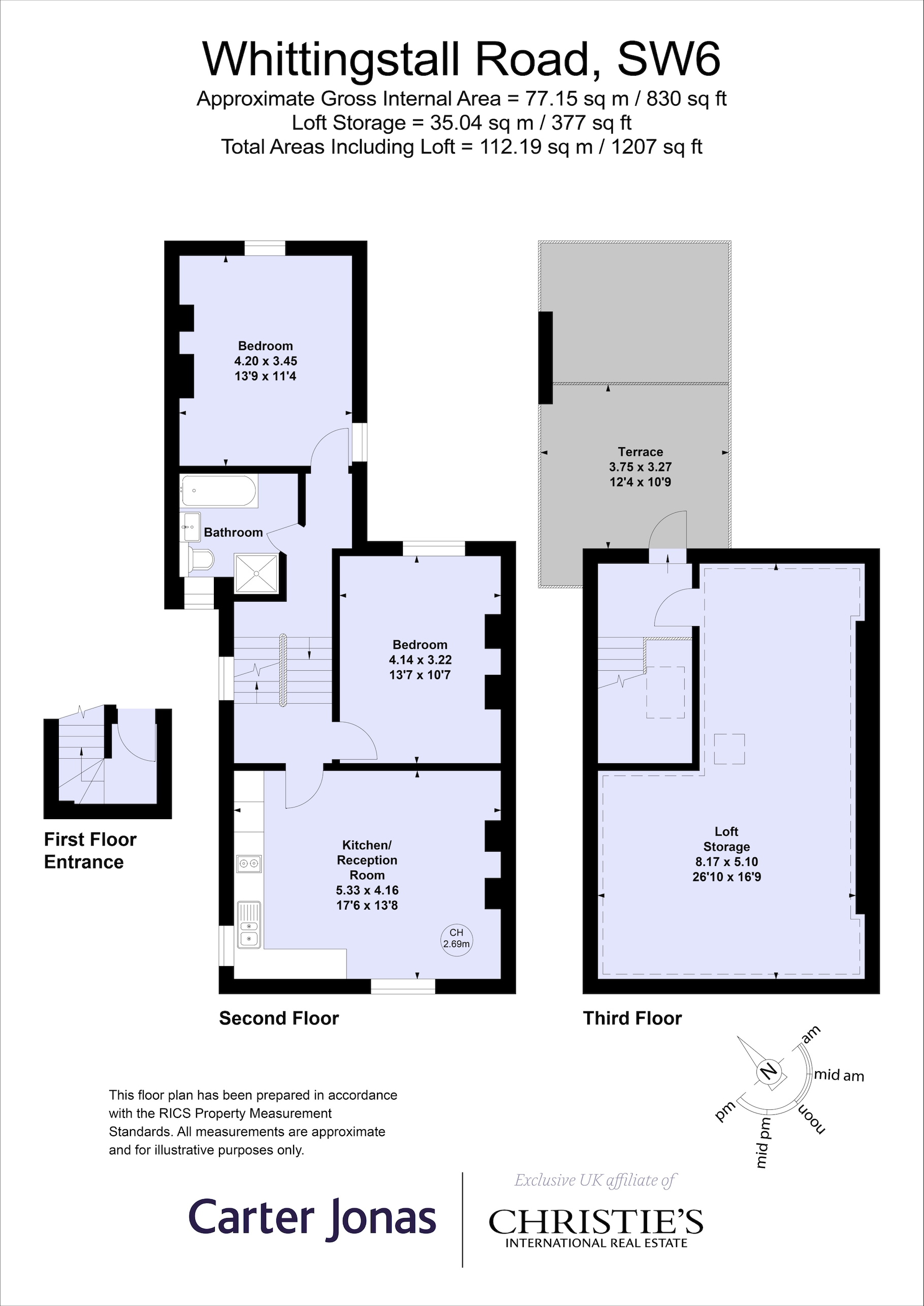 Whittingstall Road, London floorplan