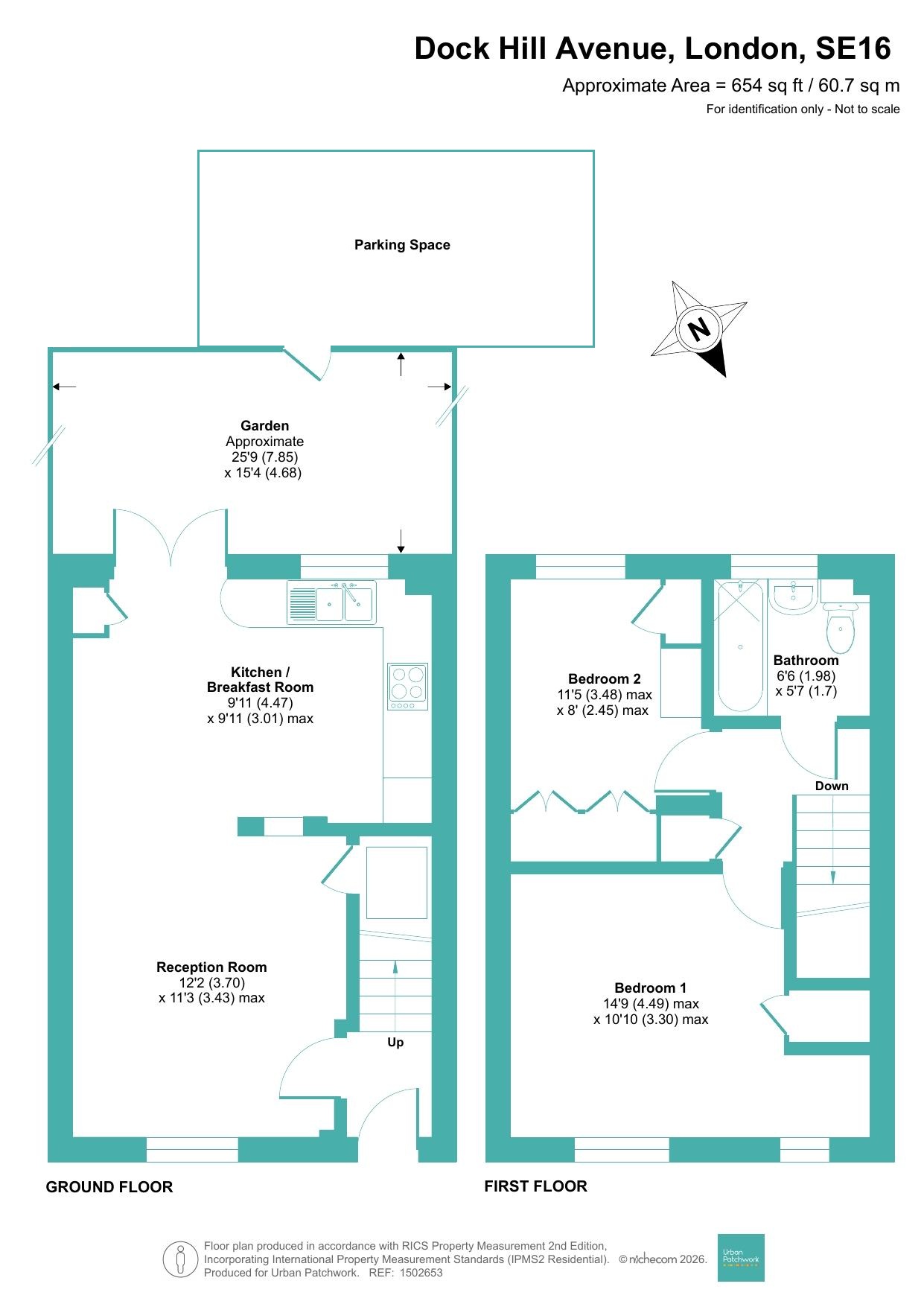 32, Dock Hill Avenue, London floorplan