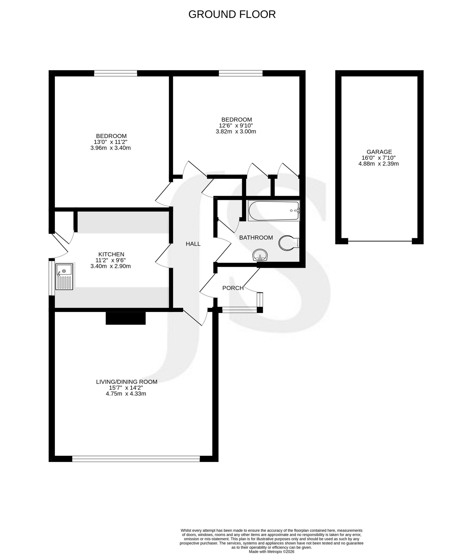 125, Adur Avenue, Worthing floorplan