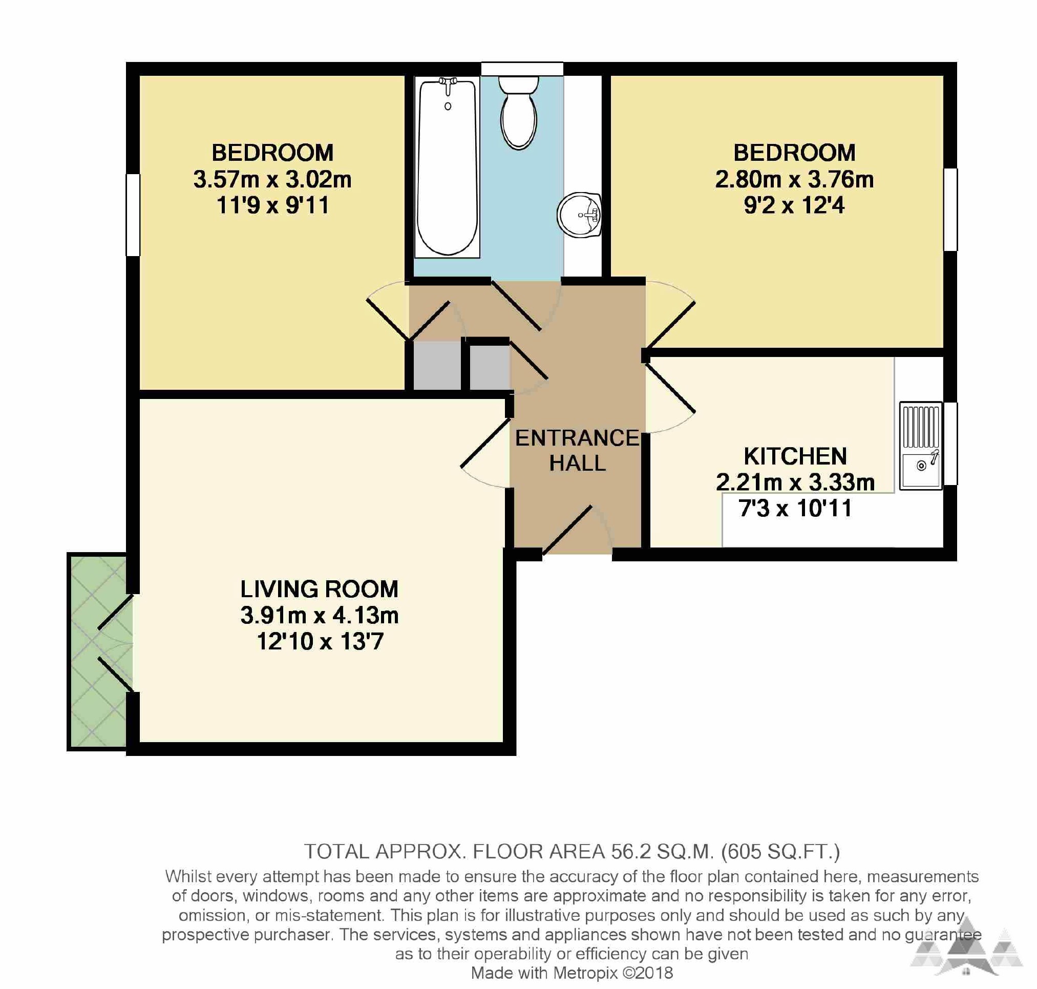 2 Bedrooms Flat to rent in Moorcroft House, Archdale Close, Chesterfield, Derbyshire S40