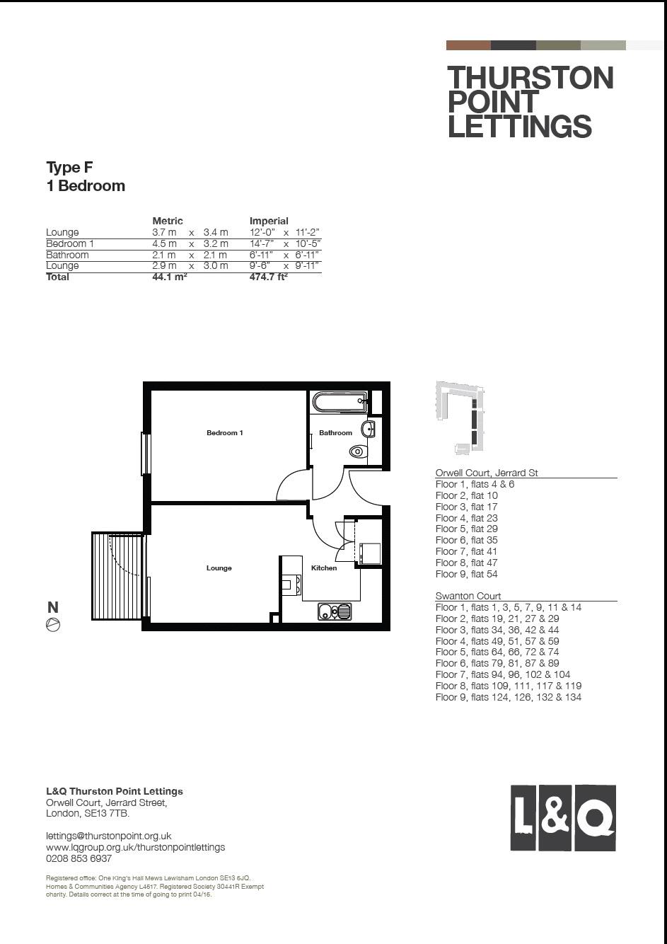 1 Bedrooms Flat to rent in Swanton Court, Thurston Point, Lewisham SE13