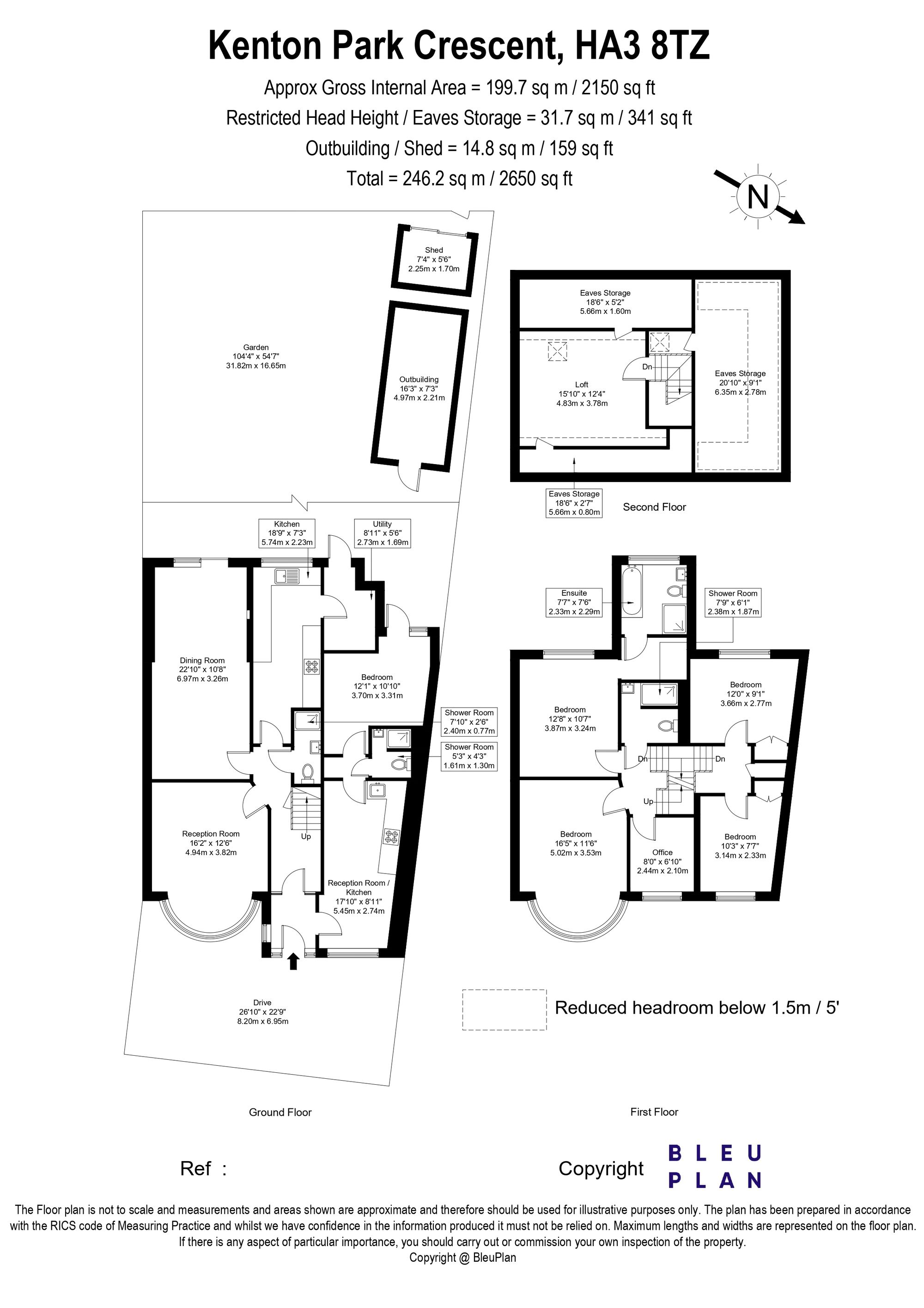 11 Kenton Park Crescent, Harrow floorplan