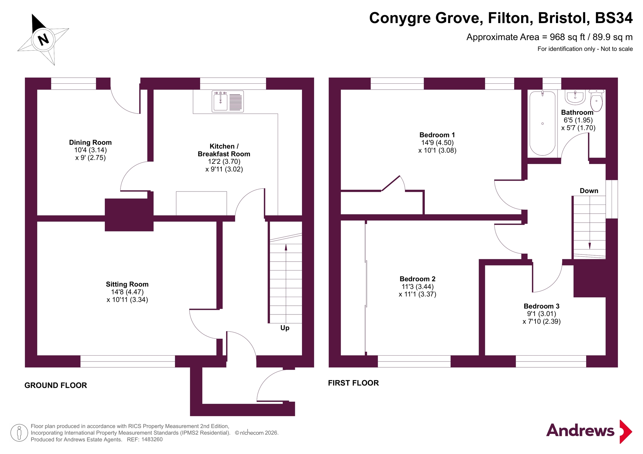 Conygre Grove, Bristol floorplan