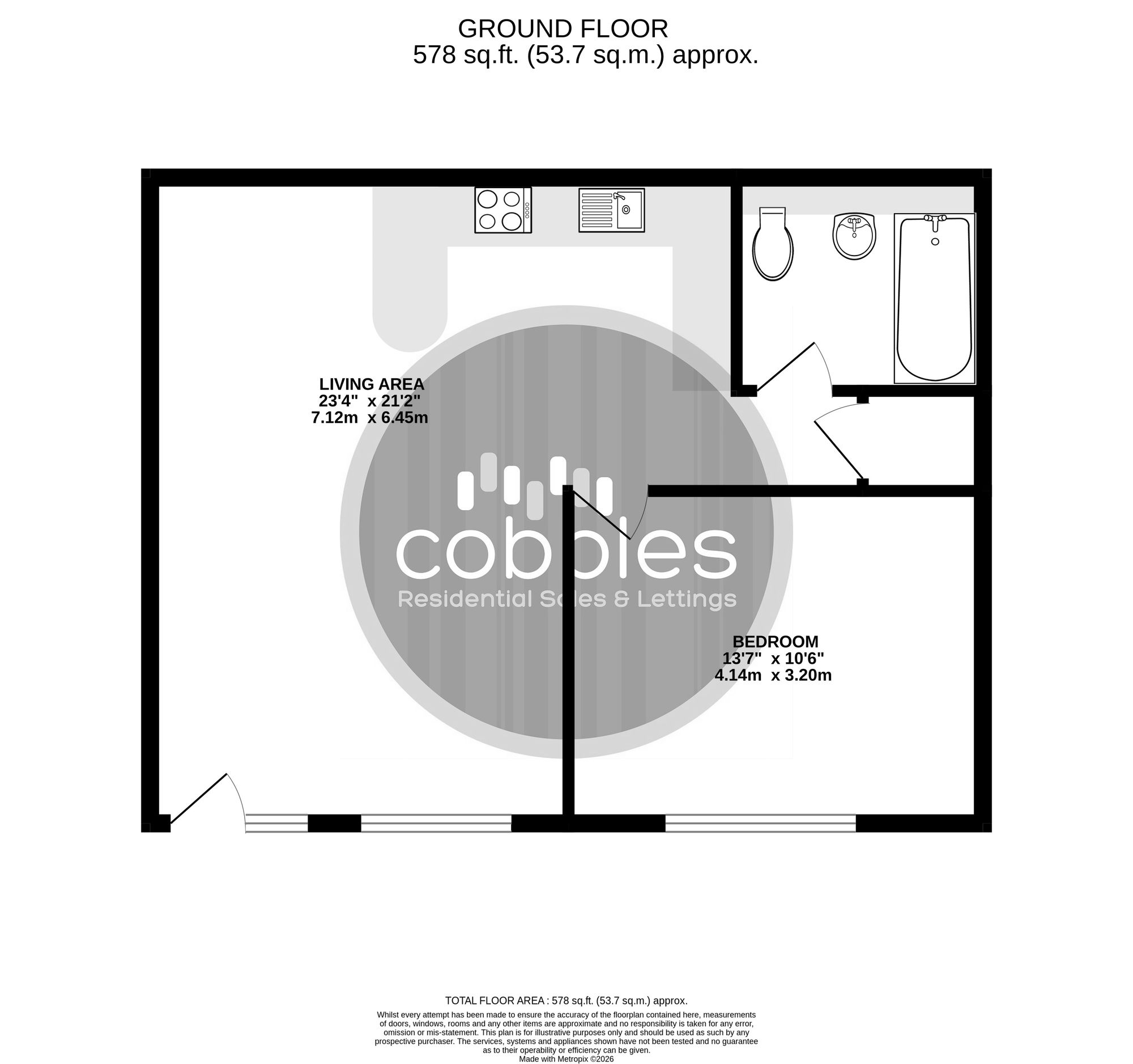 Flat 8, Aston House Portsmouth Road, Woking floorplan