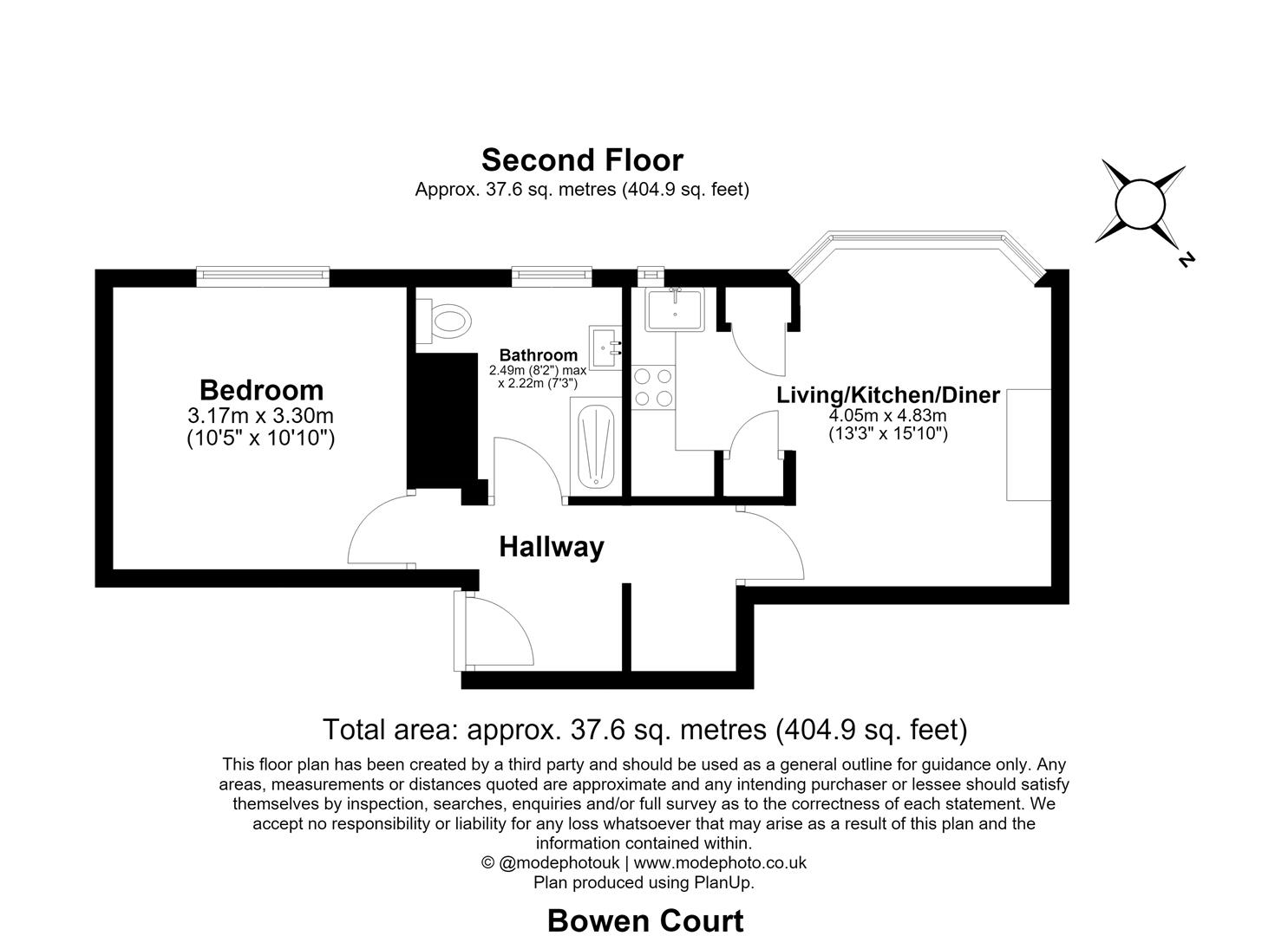 Flat 5, Bowen Court, Highbury Grange, London floorplan
