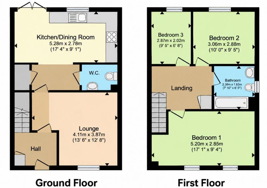 2, Lluesty Gardens, Flintshire floorplan