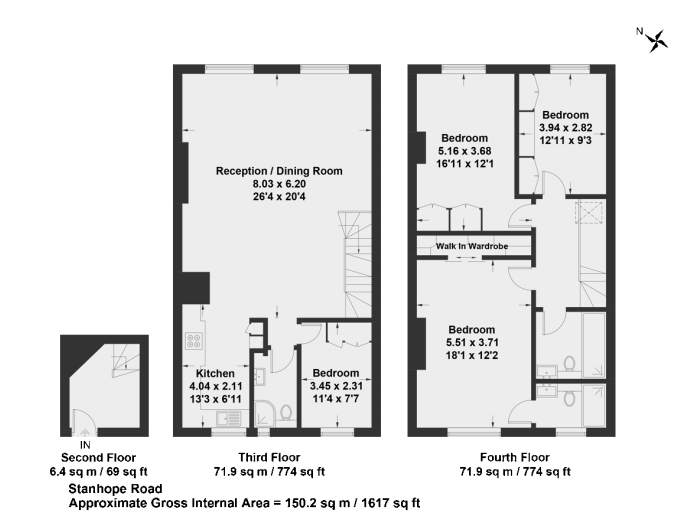 4 Bedrooms Flat for sale in Stanhope Place, London W2