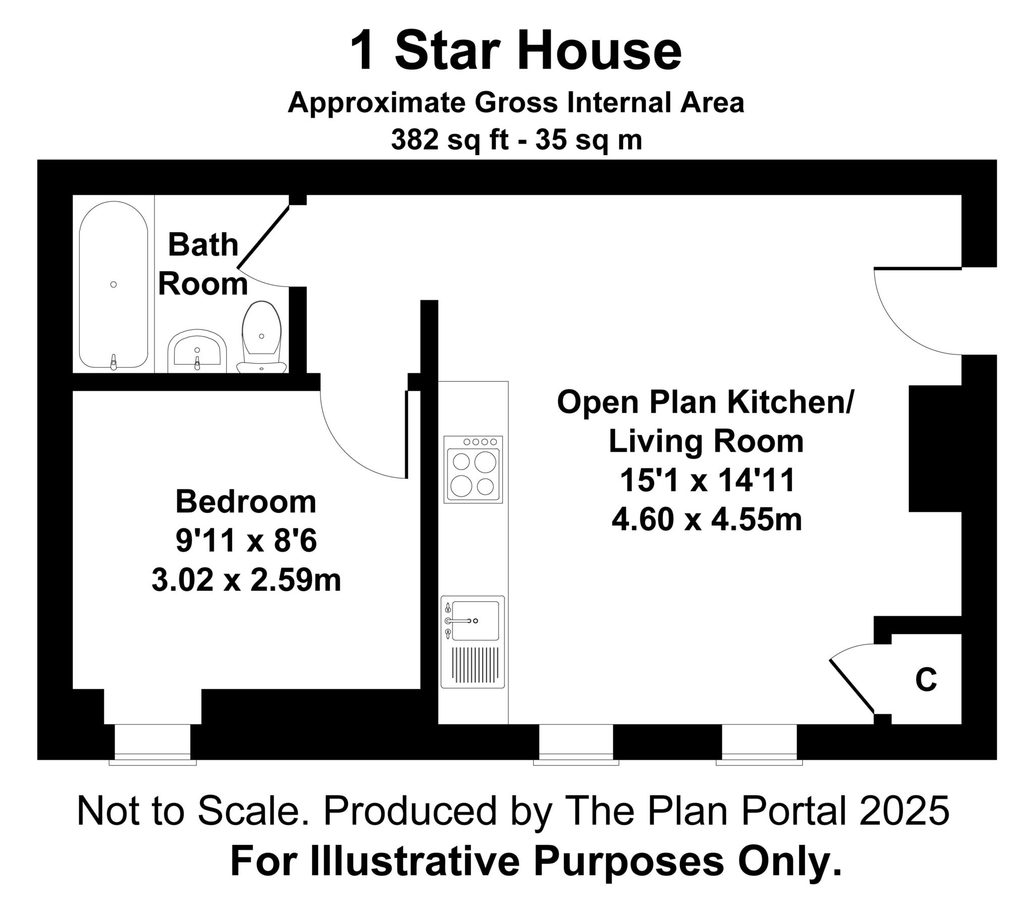 Flat 1, Star House, East Street, Blandford Forum floorplan
